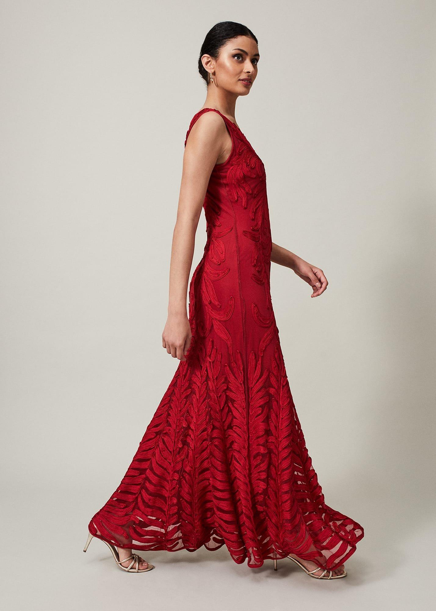 Marigold Tapework Maxi Dress