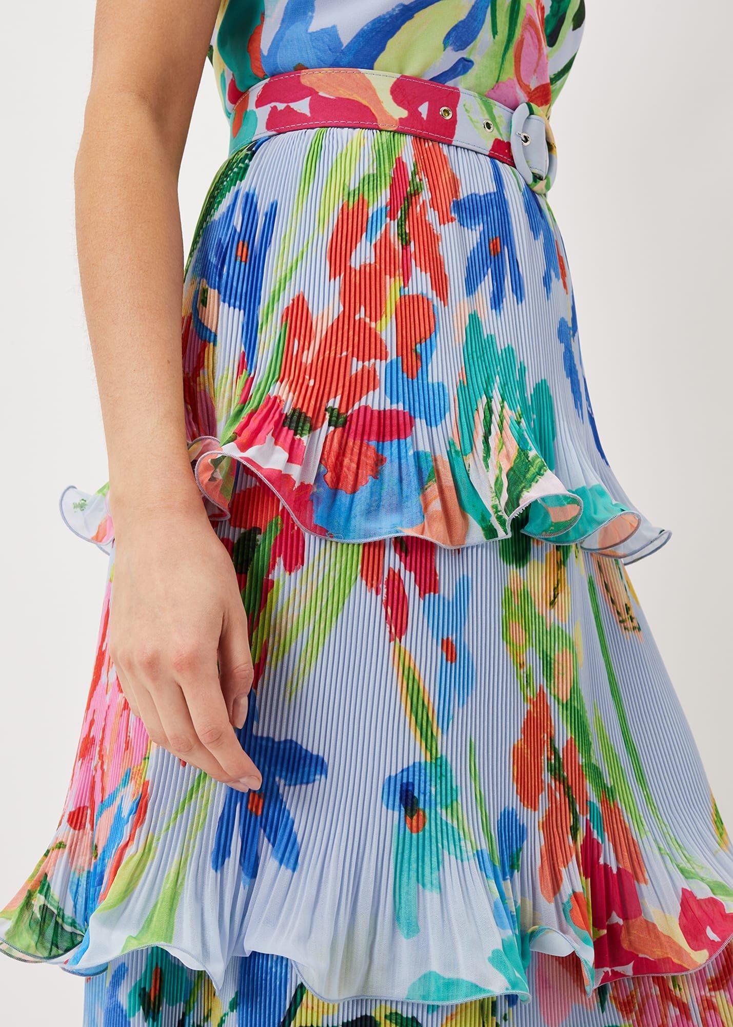 River Floral Tiered Midi Dress