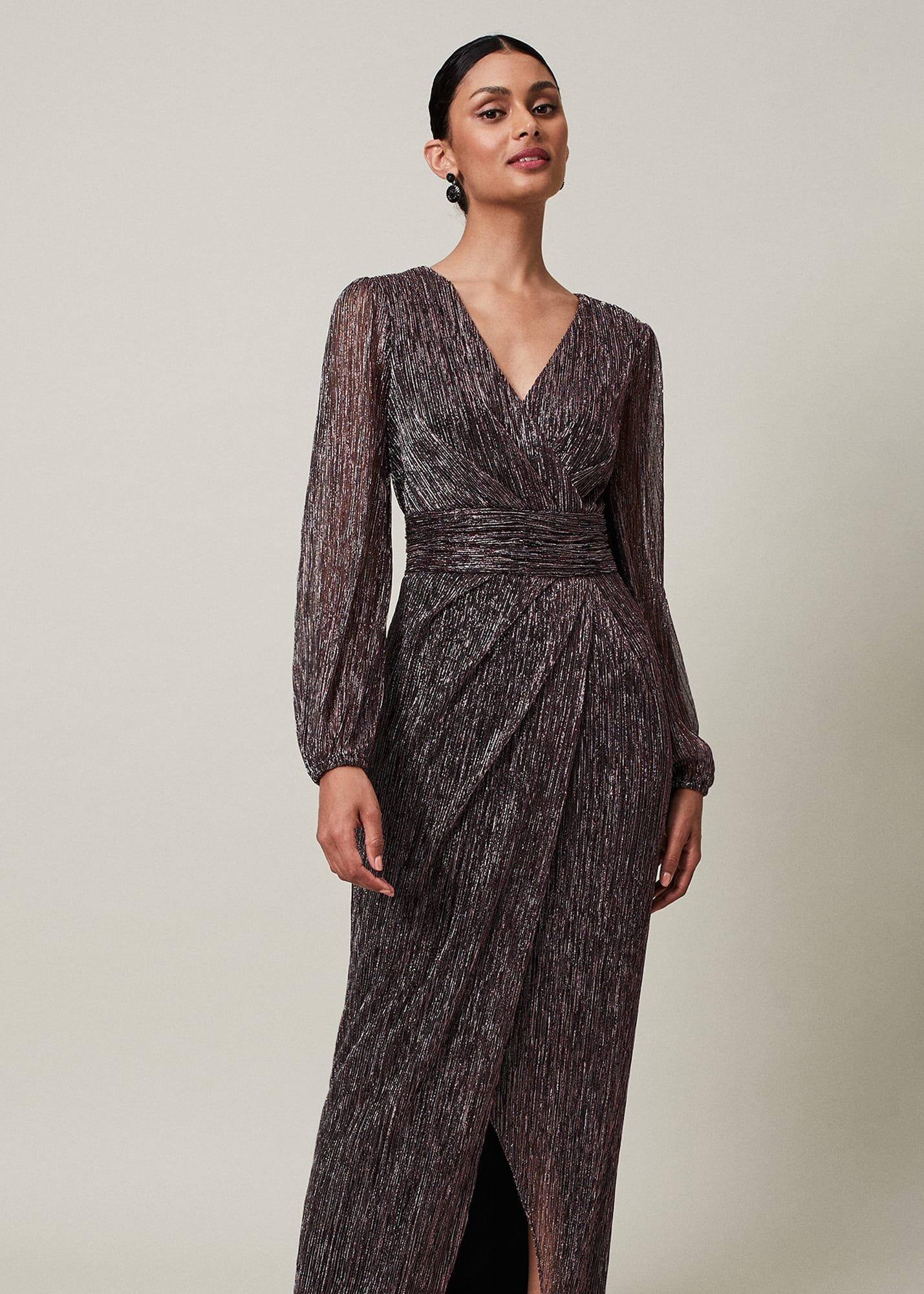 Brielle Shimmer Maxi Dress