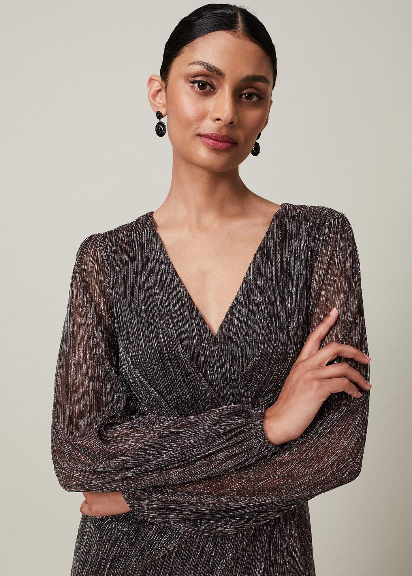 Brielle Shimmer Maxi Dress