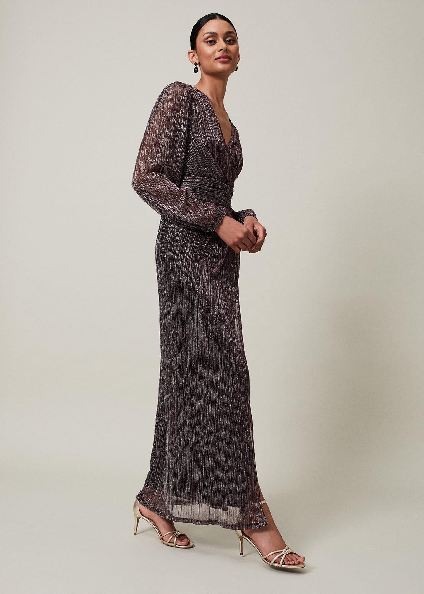 Brielle Shimmer Maxi Dress