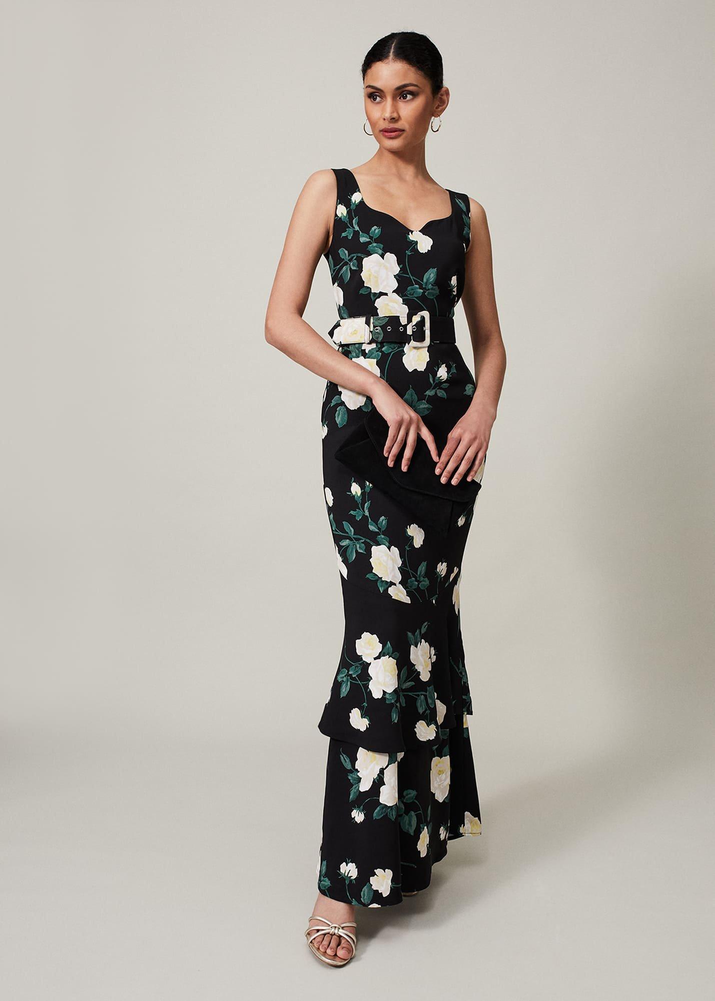 Jazmina Belted Tiered Dress