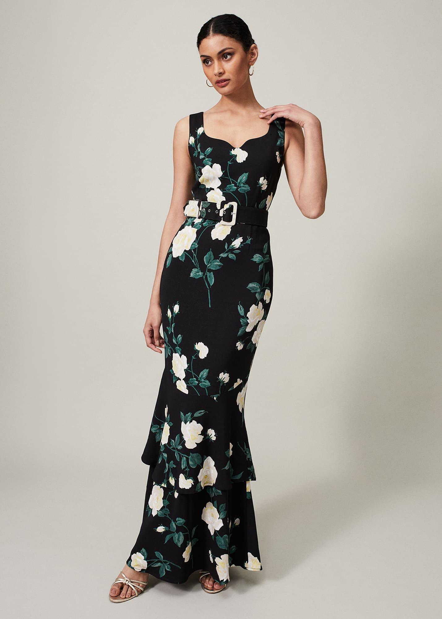 Jazmina Belted Tiered Dress