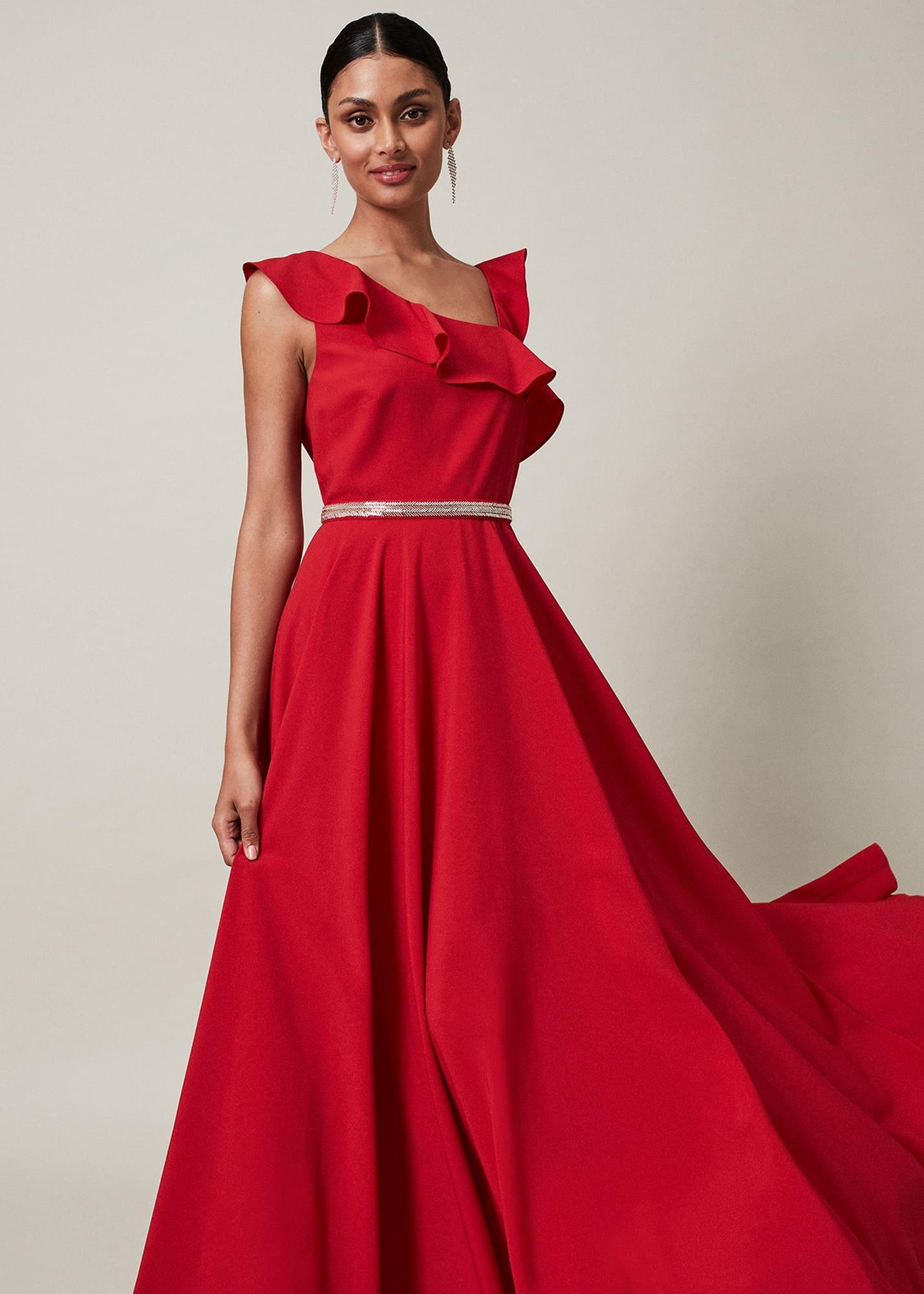 Kimmy Ruffle Embellished Maxi Dress