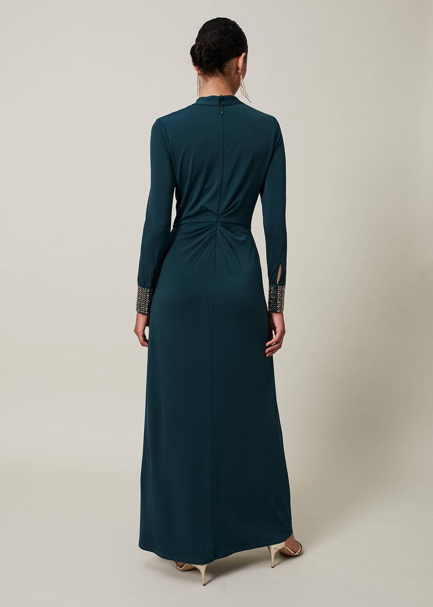 Shanelle Embellished Cuff Maxi Dress
