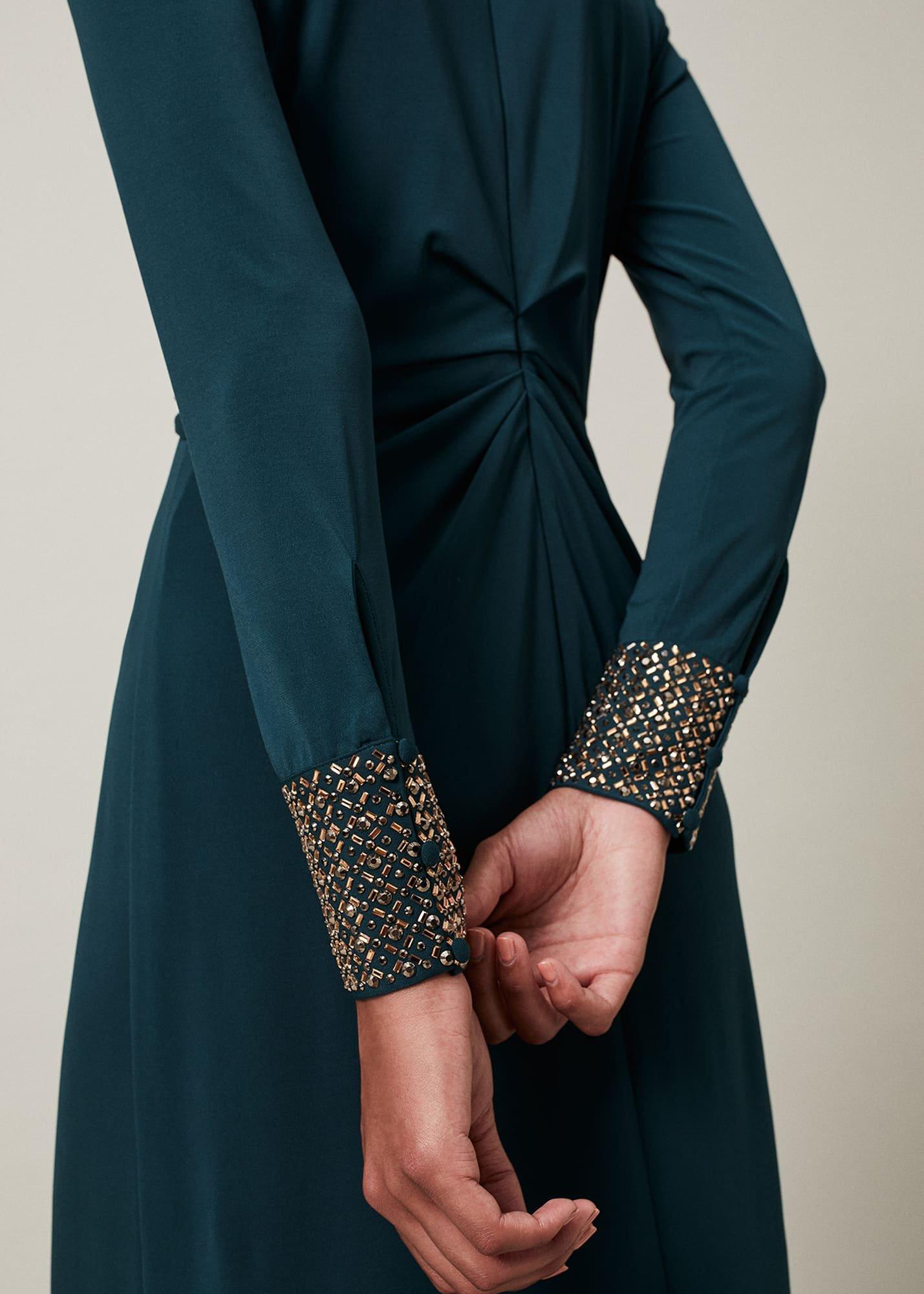 Shanelle Embellished Cuff Maxi Dress