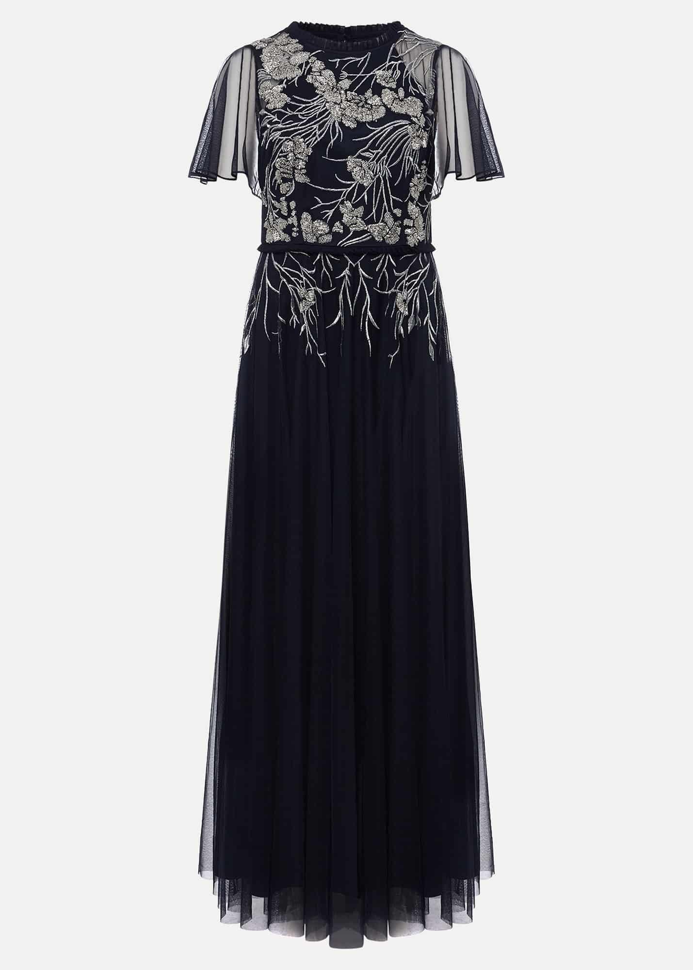 Zena Beaded Tulle Maxi Dress