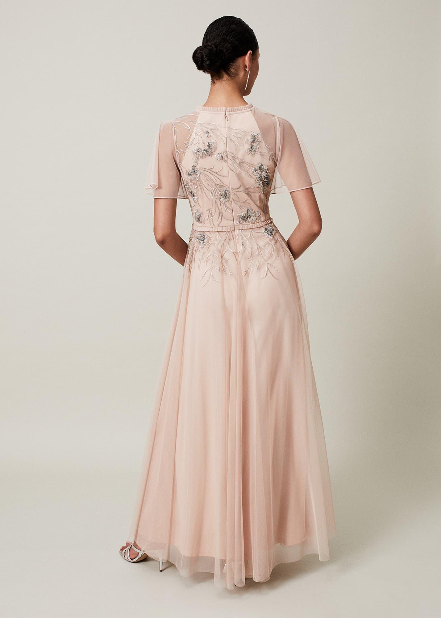 Zena Beaded Tulle Maxi Dress