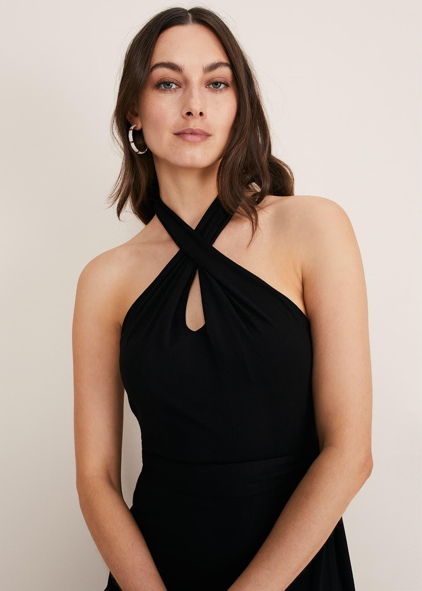 Valeria Jersey Halter Neck Dress