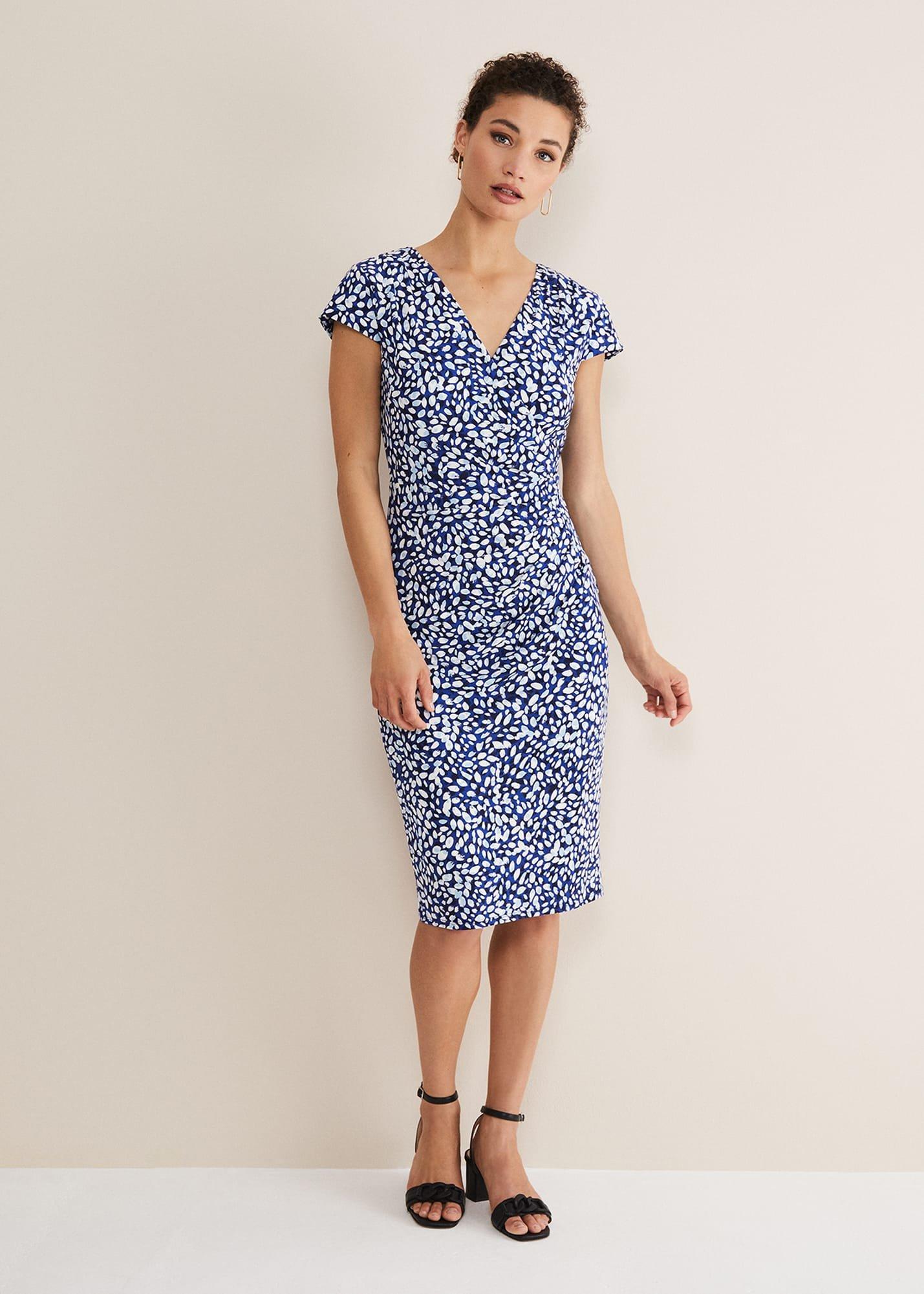 Brooke Printed Wrap Dress