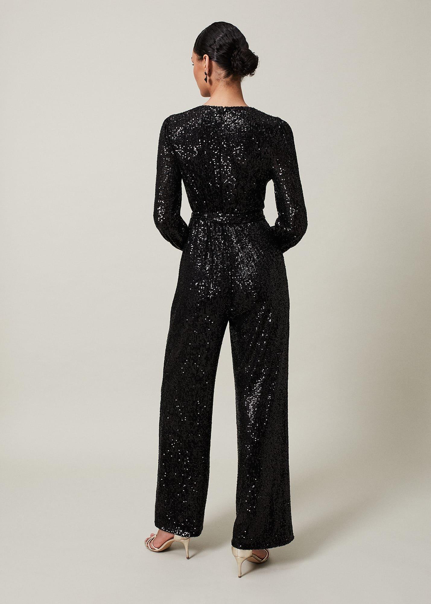 Alessandra Sequin Jumpsuit