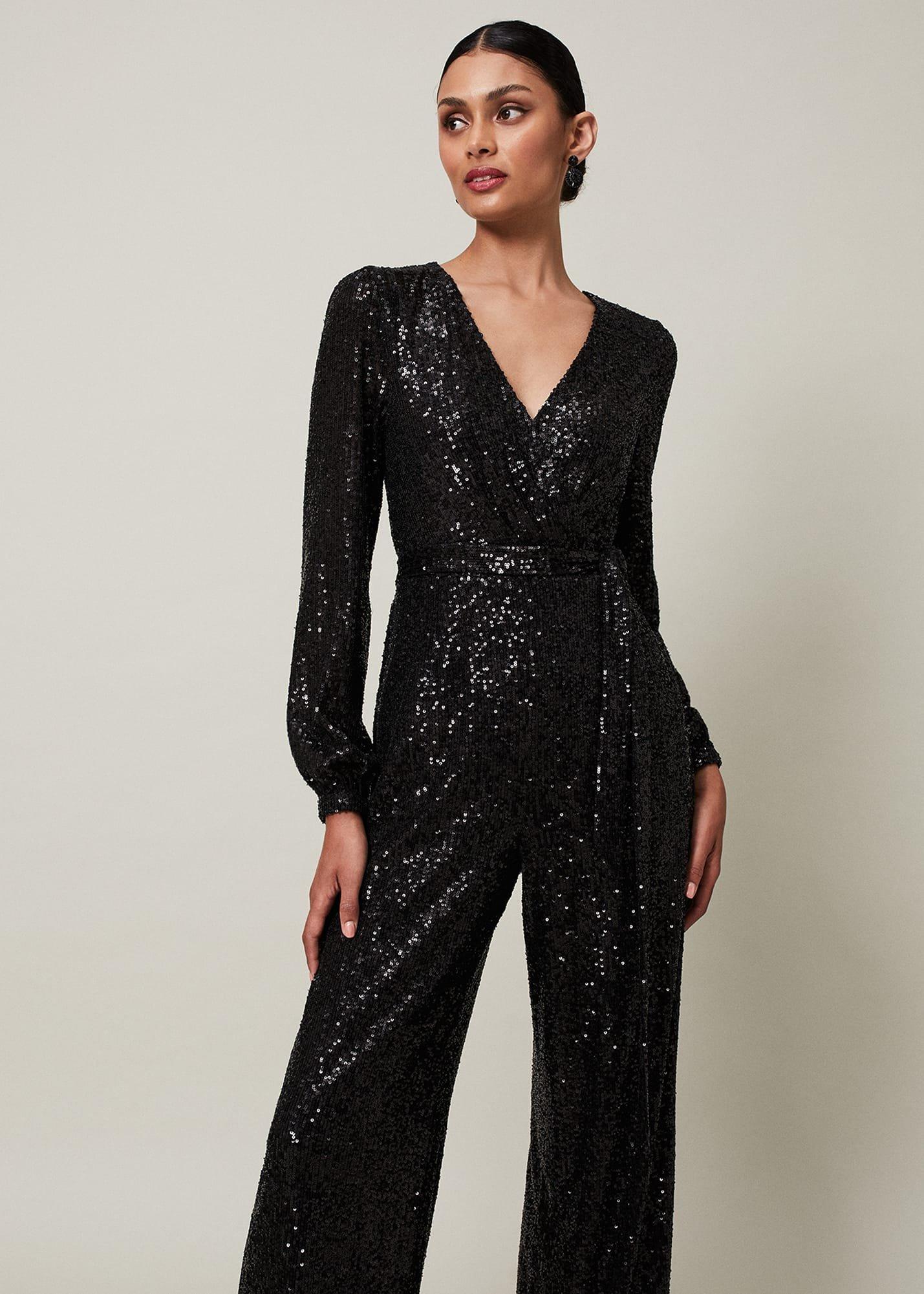Alessandra Sequin Jumpsuit