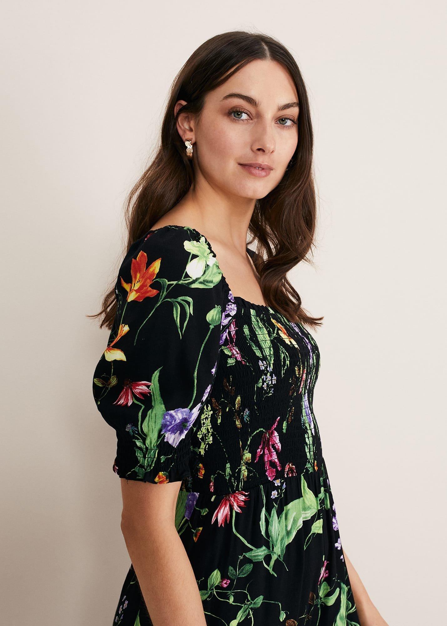 Zaylah Floral Shirred Waist Jumpsuit