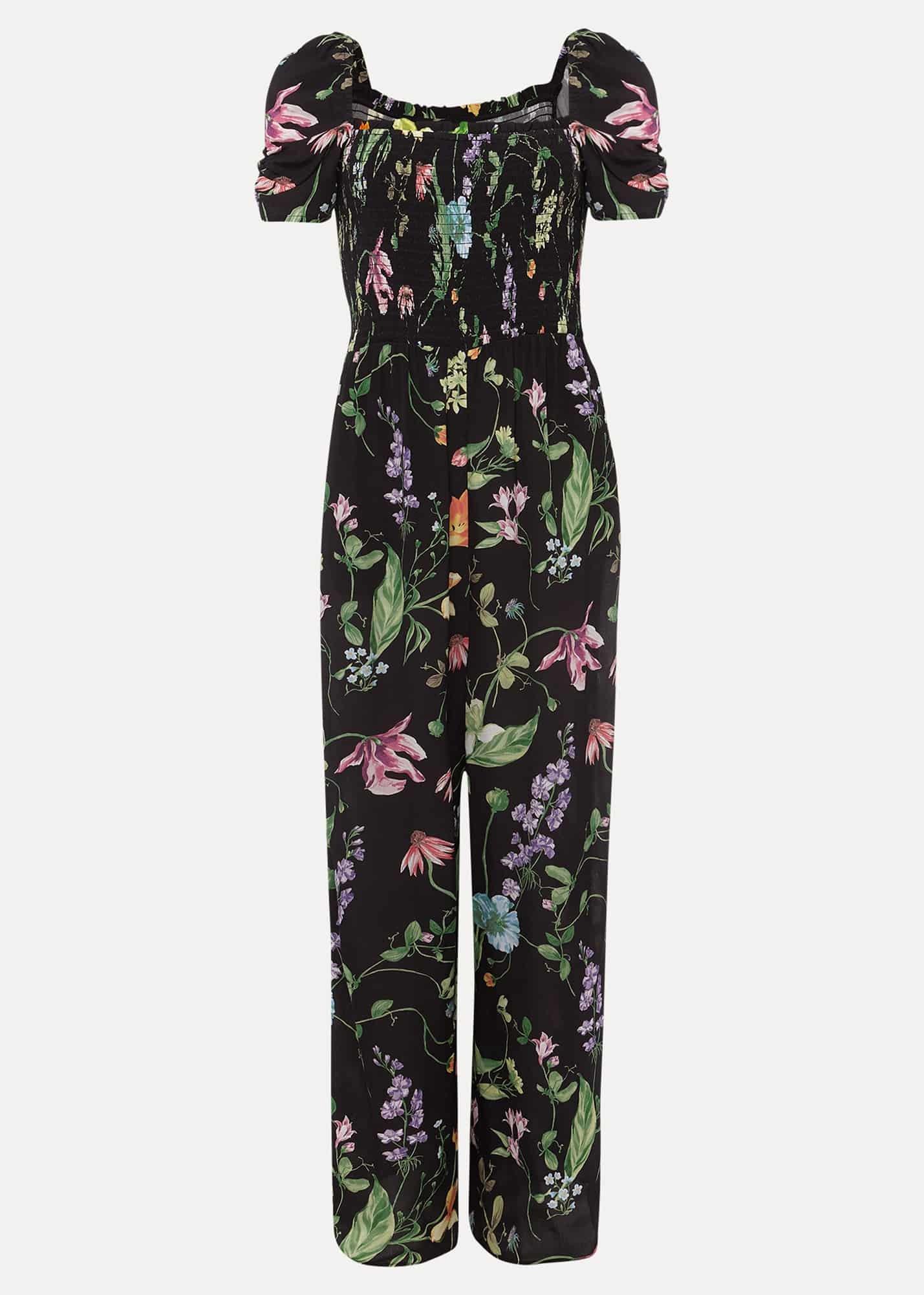 Zaylah Floral Shirred Waist Jumpsuit