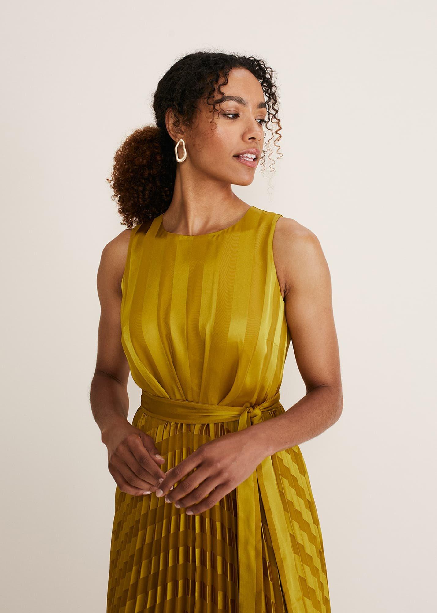 Beverley Jacquard Stripe Midaxi Dress
