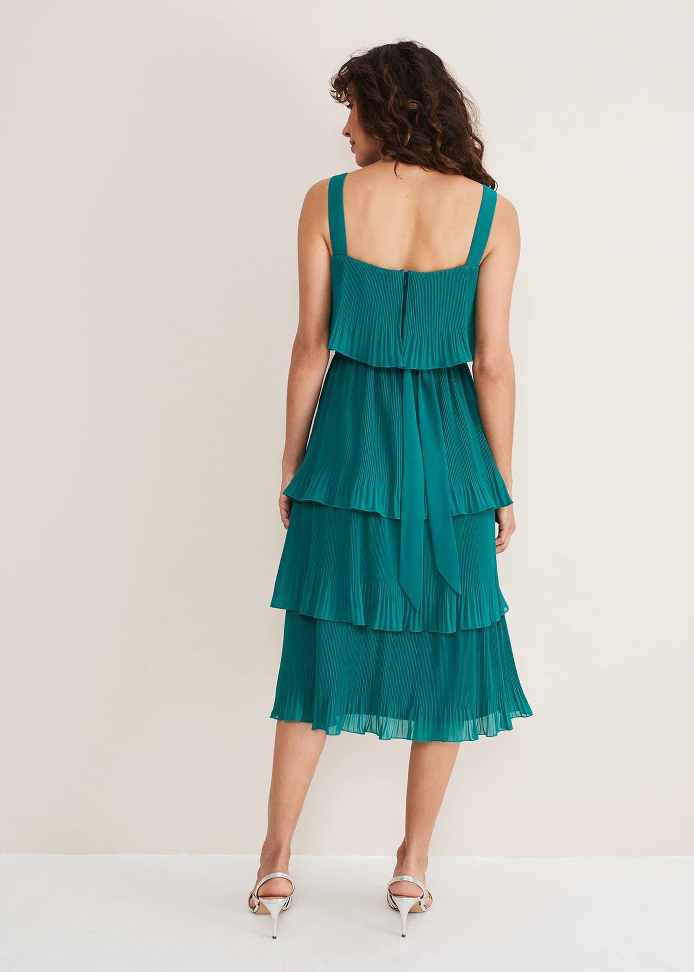 Arria gestuftes Midikleid
