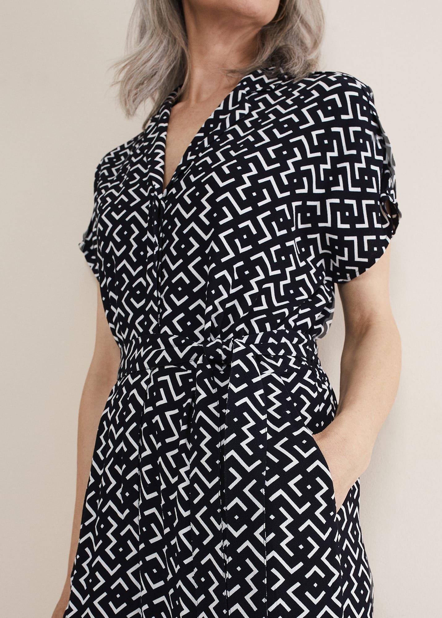 Paige Abstract Print Wide Leg Jumpsuit