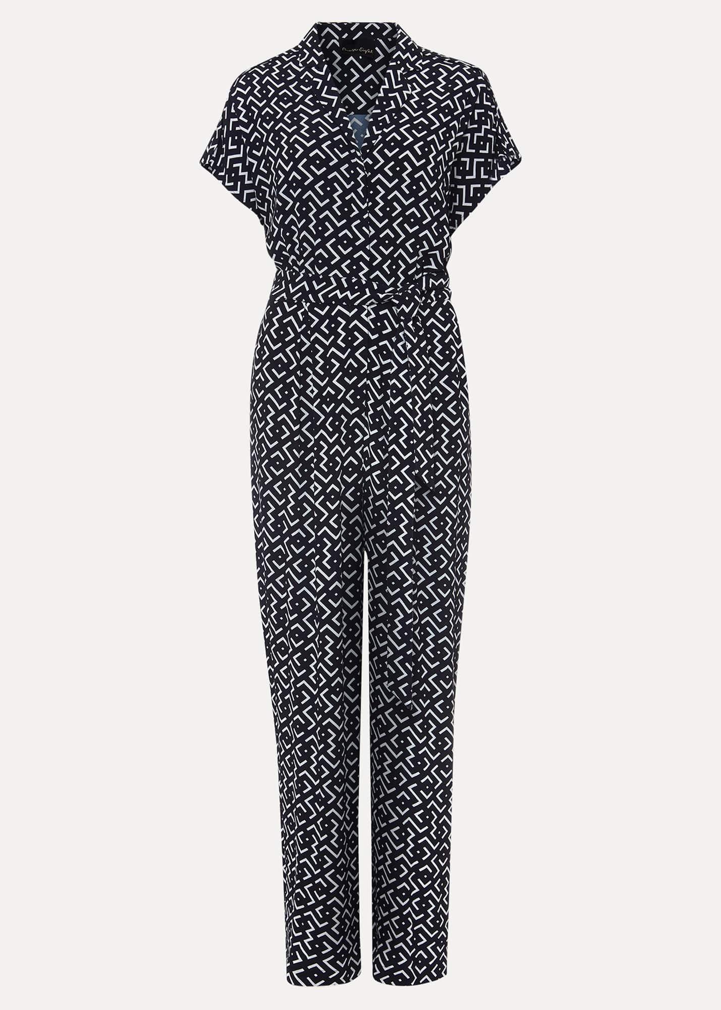 Paige Abstract Print Wide Leg Jumpsuit