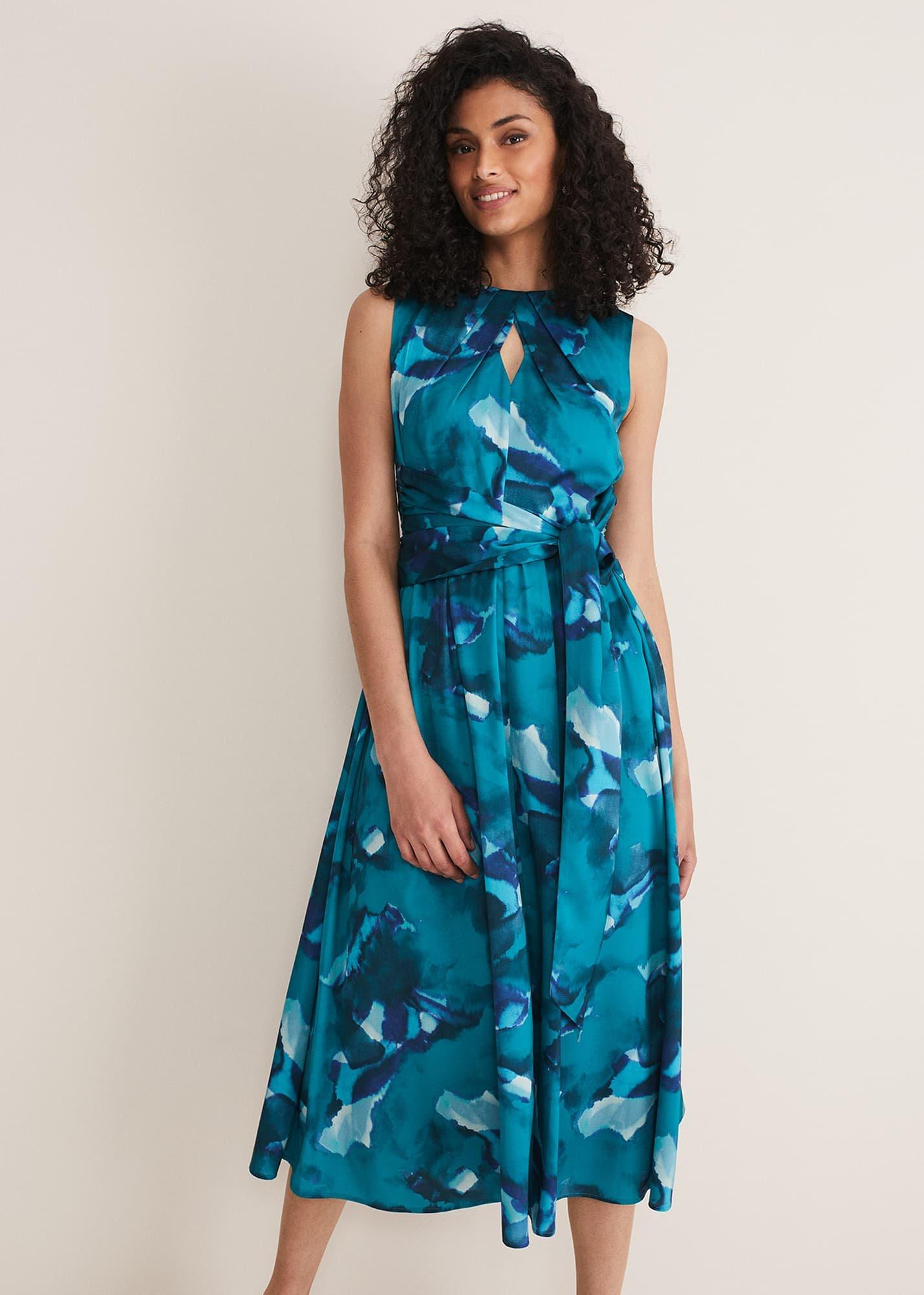 Corrin Butterfly Print Midi Dress