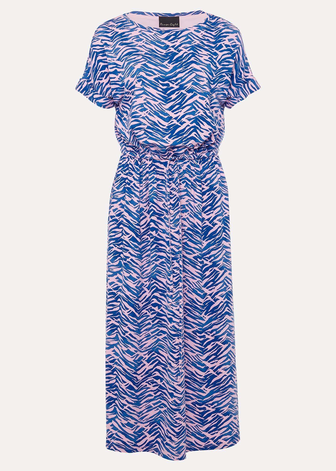 Alina Zebra Print Jersey Dress