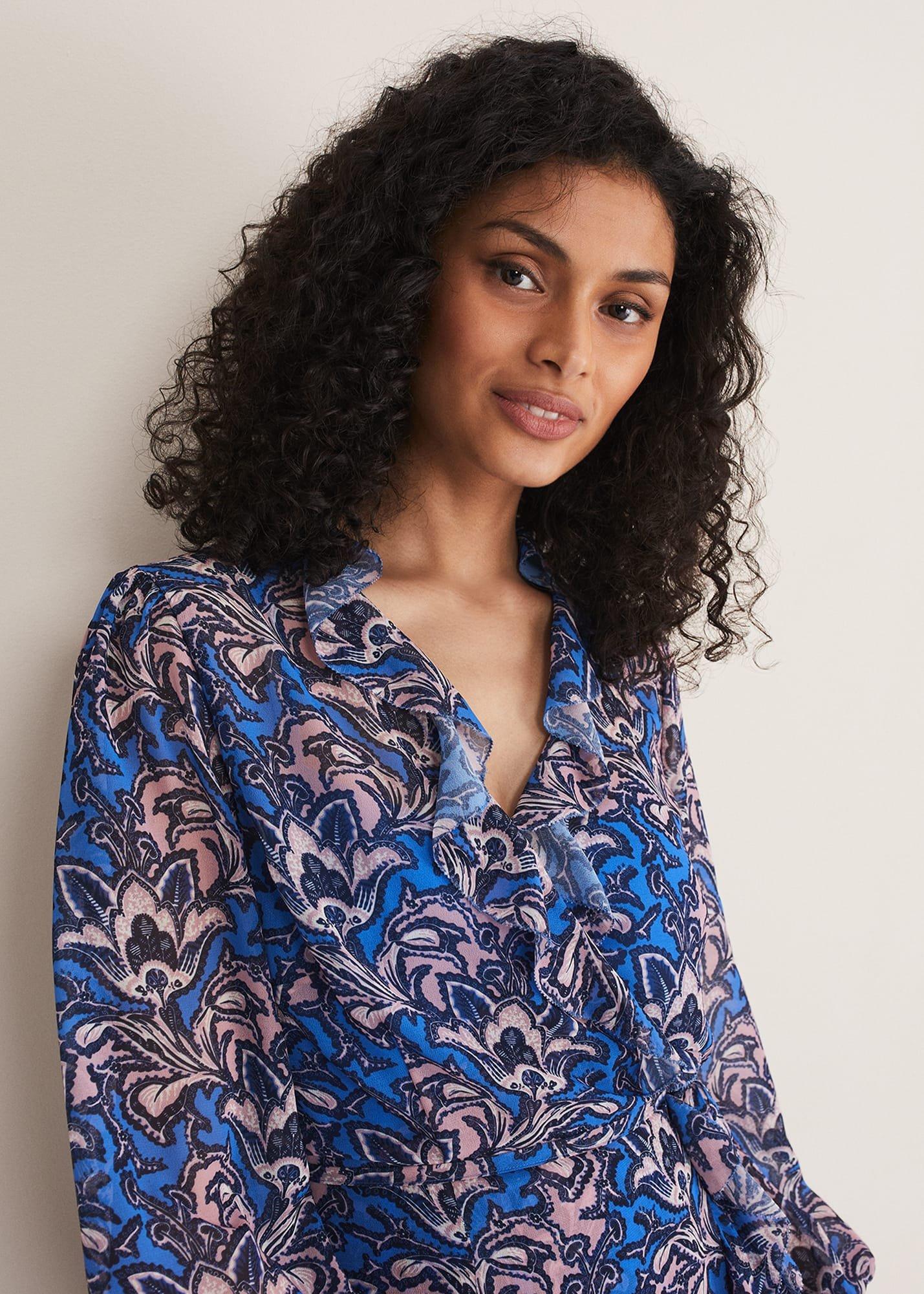 Camile Paisley Print Dress