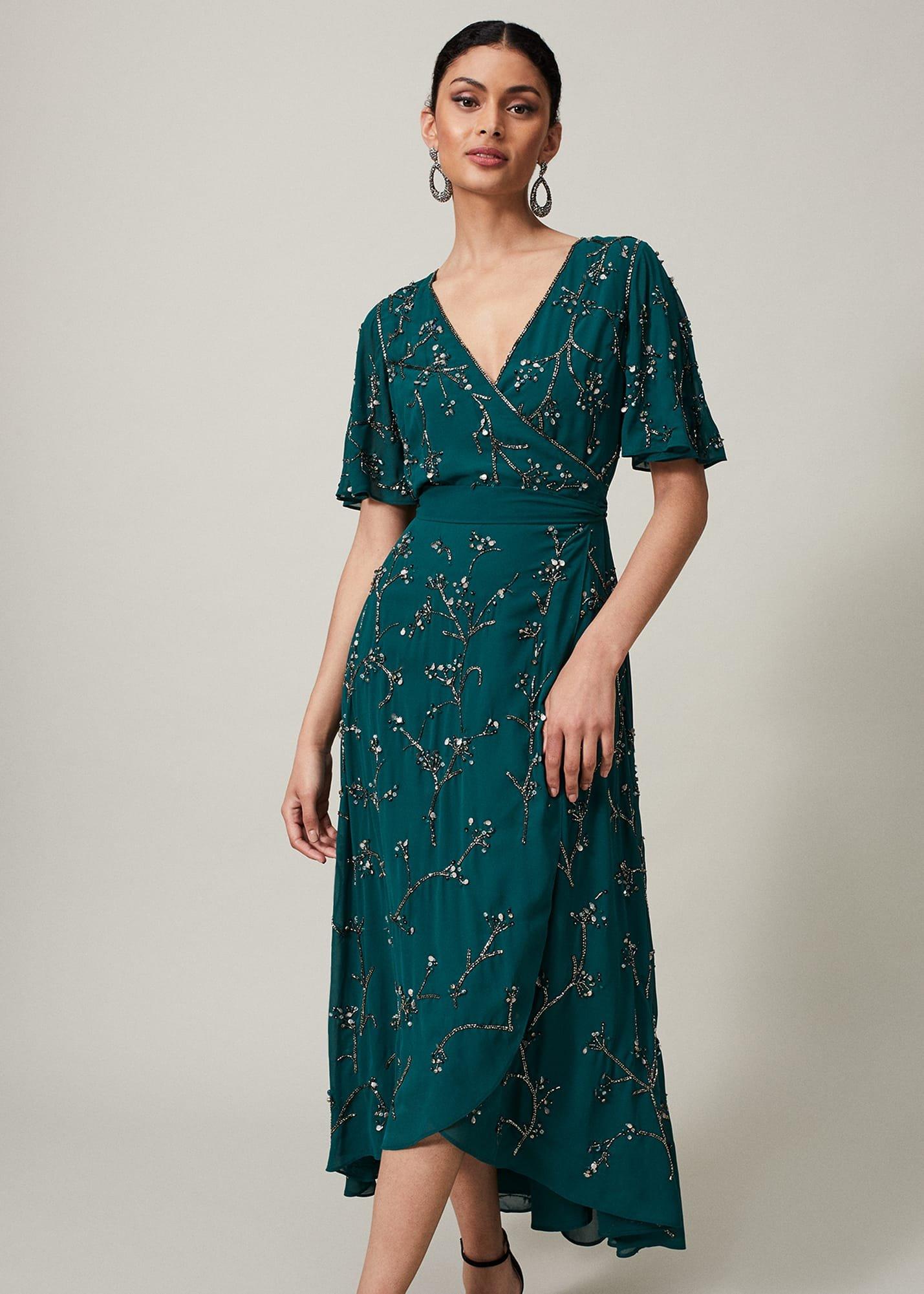 Talia Beaded Midaxi Dress