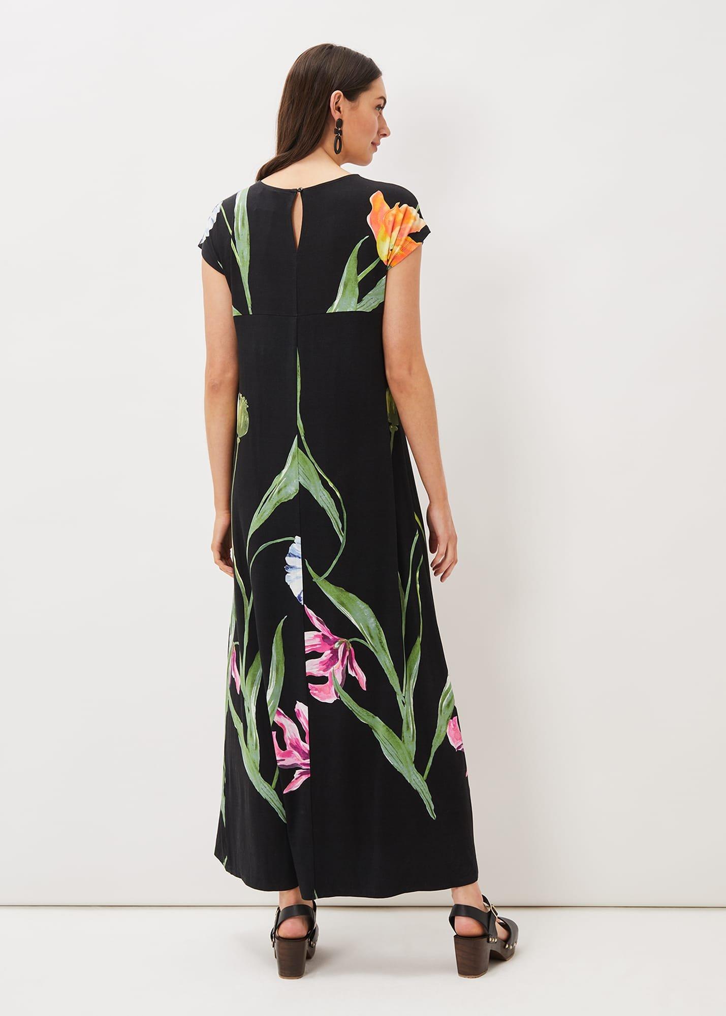 Aylie Jersey Large Florals Maxi Dress