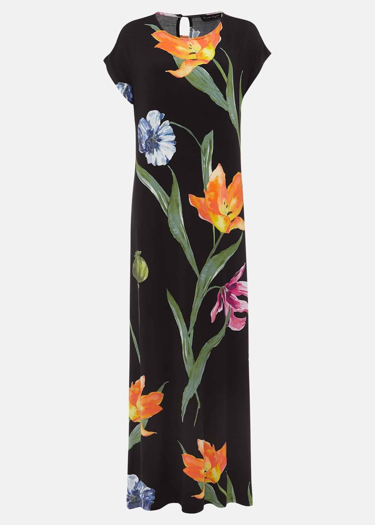 Aylie Jersey Large Florals Maxi Dress
