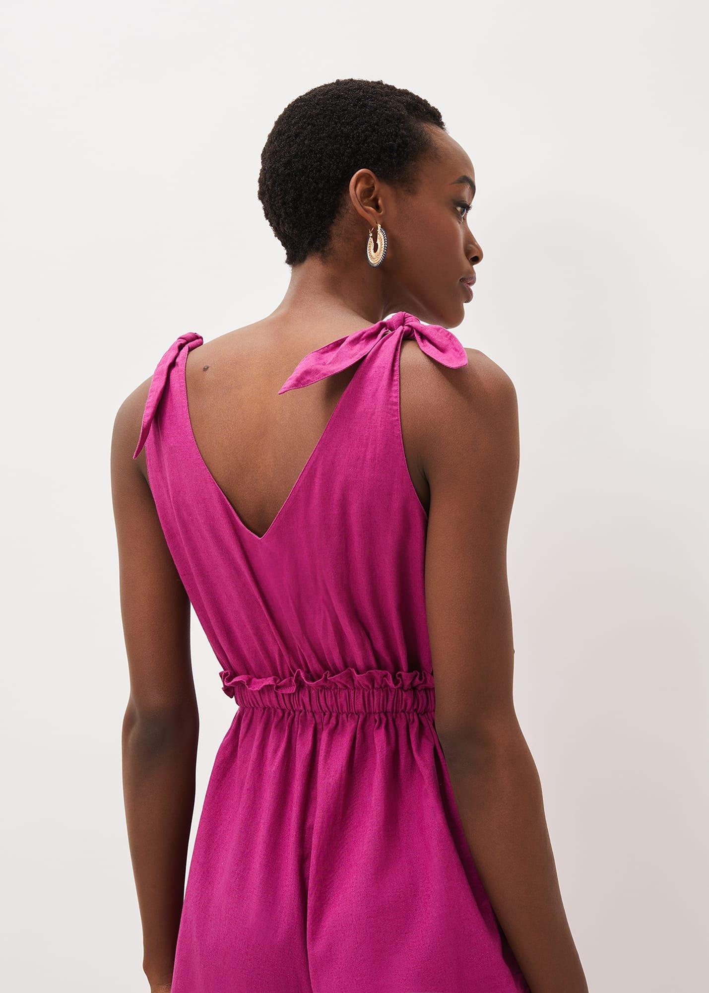 Chessie Linen Tie Jumpsuit