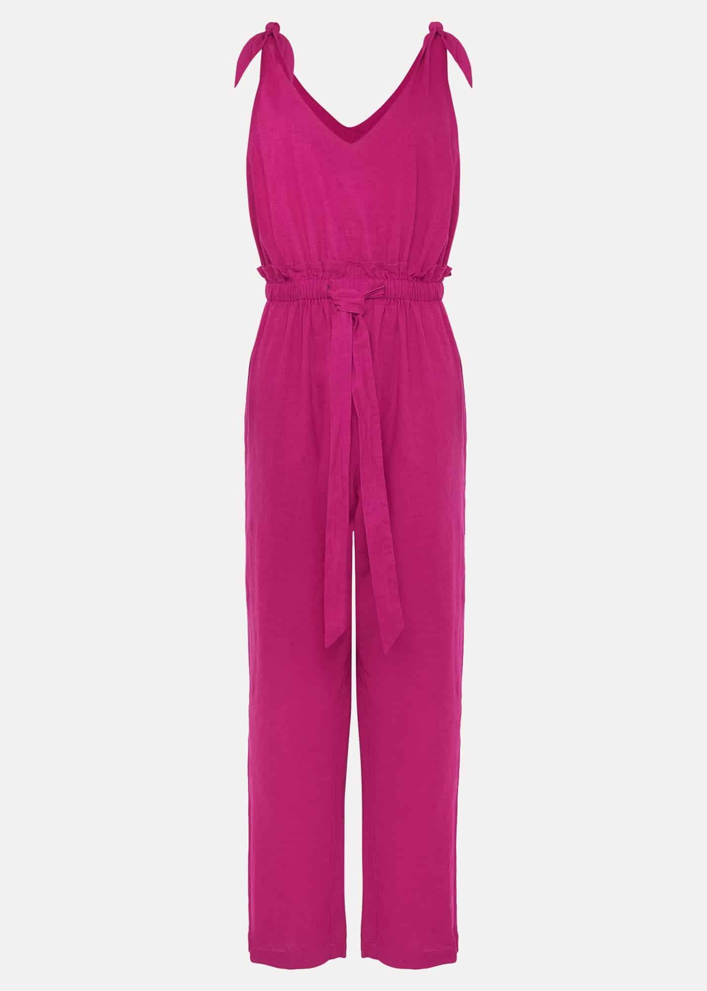 Chessie Linen Tie Jumpsuit