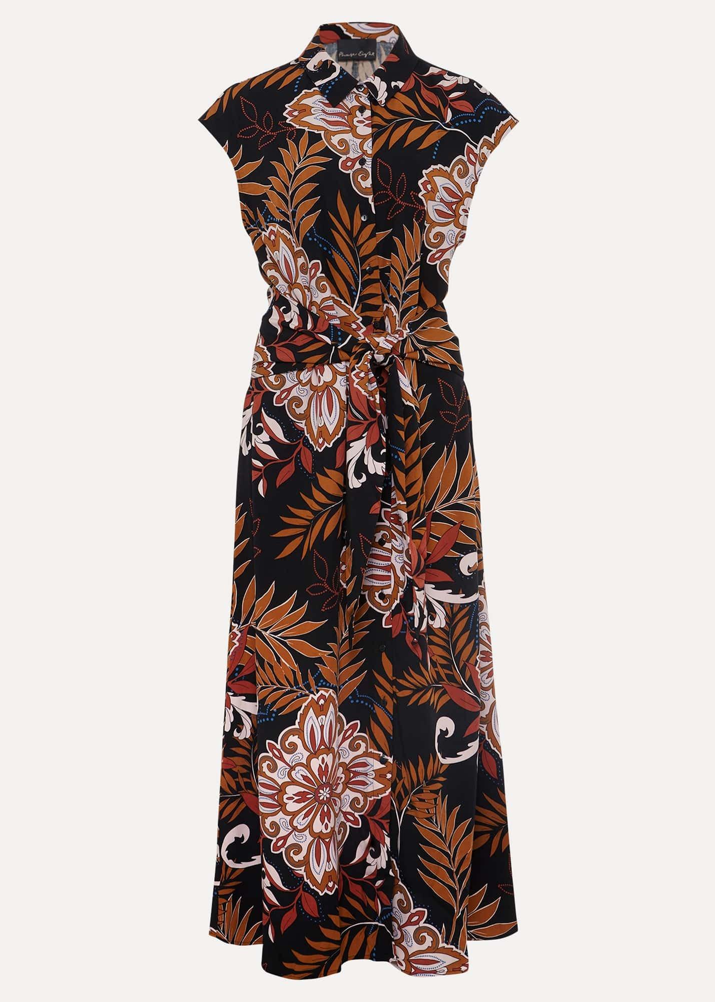 Estelle Paisley Tie Waist Dress