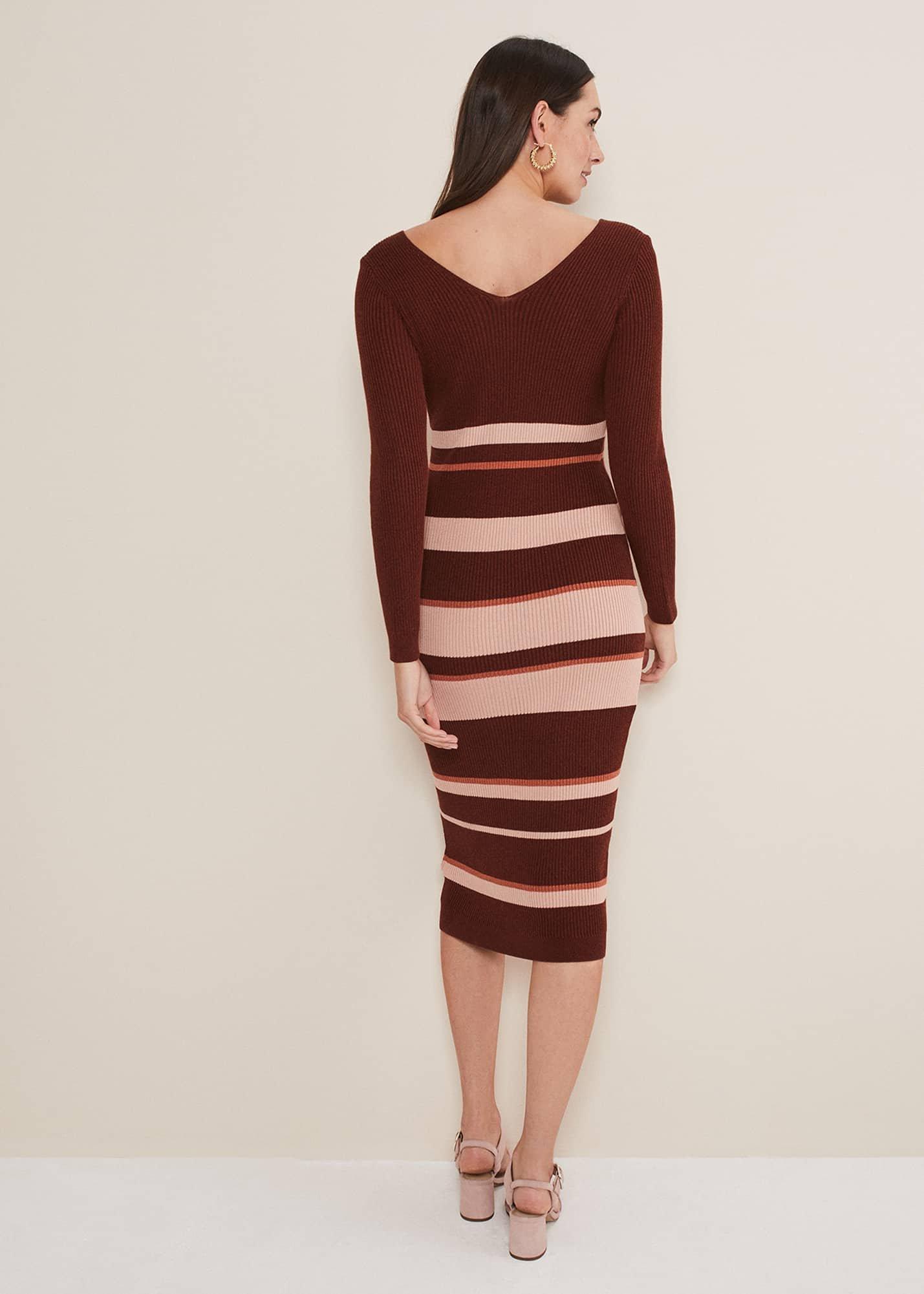 Dani Striped Midi Dress