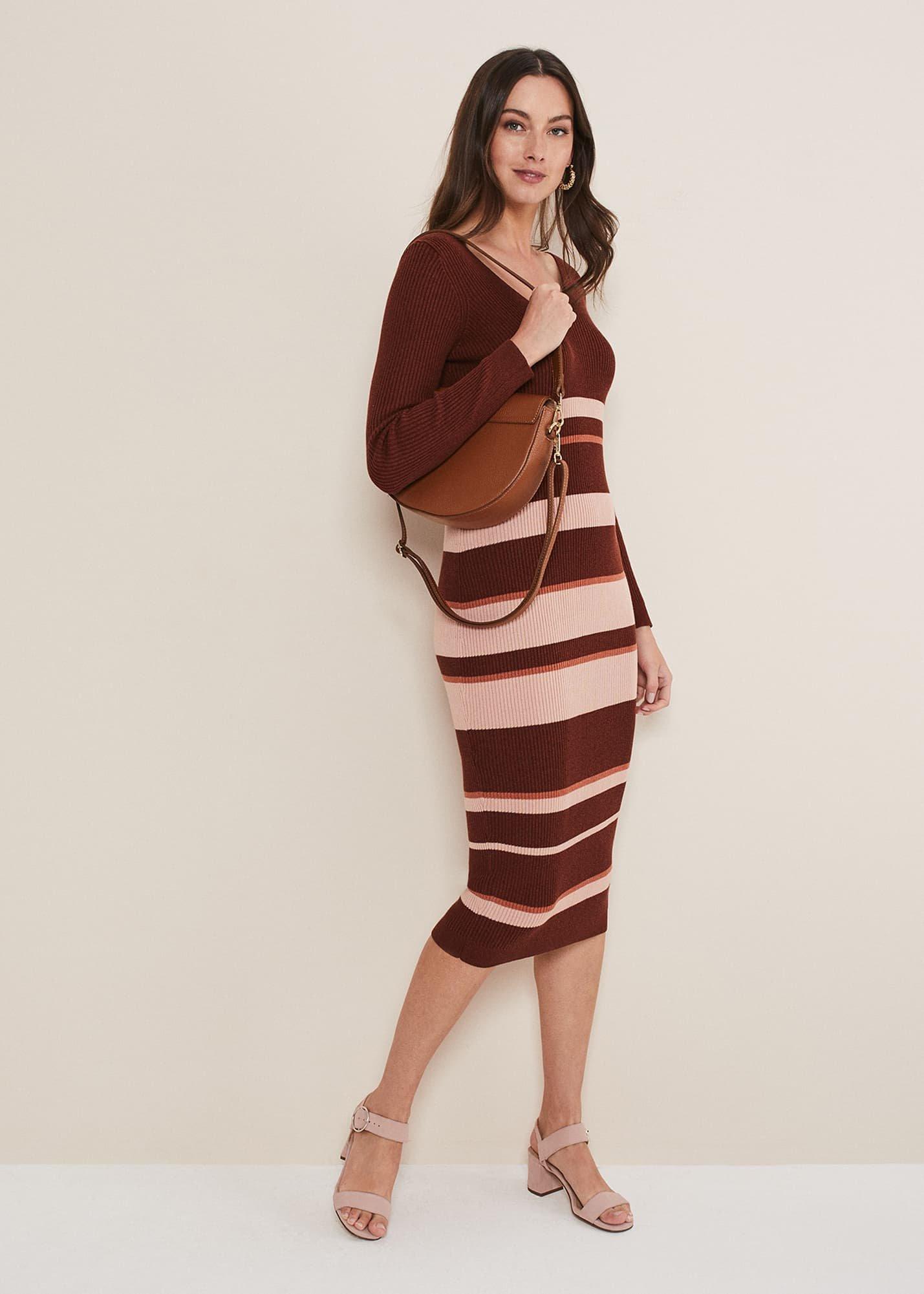 Dani Striped Midi Dress