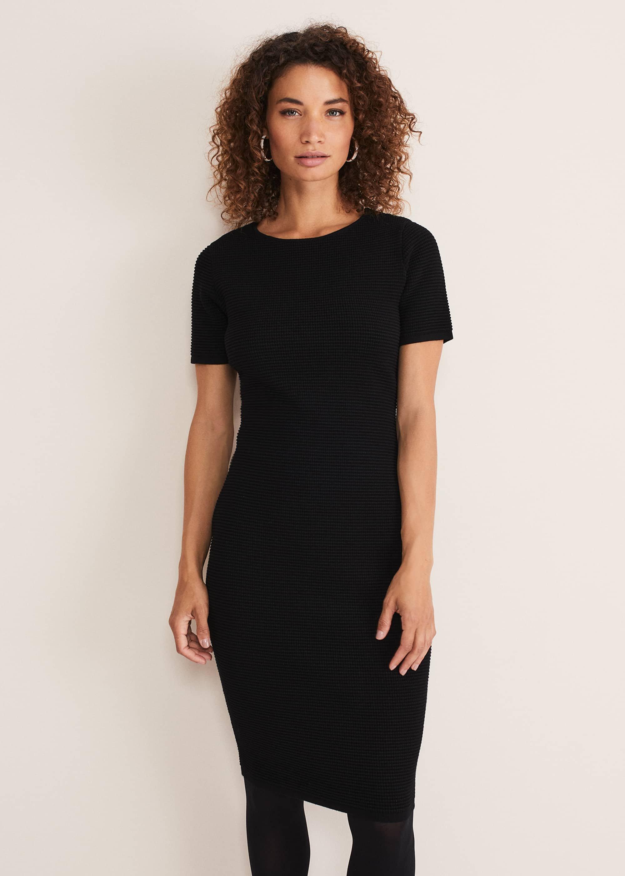 Elsa Ribbed Short Sleeve T-Shirt Dress