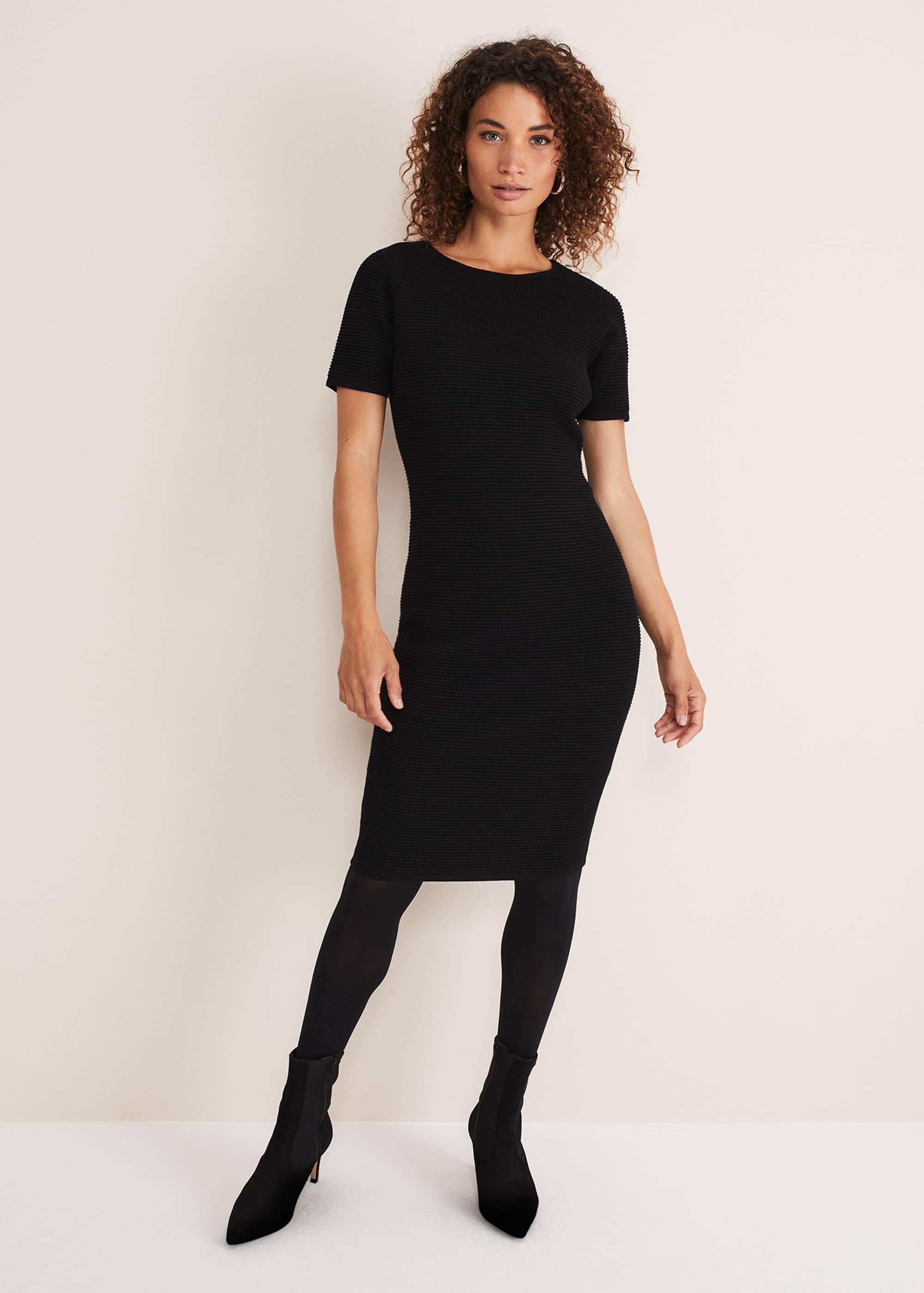 Elsa Ribbed Short Sleeve T-Shirt Dress