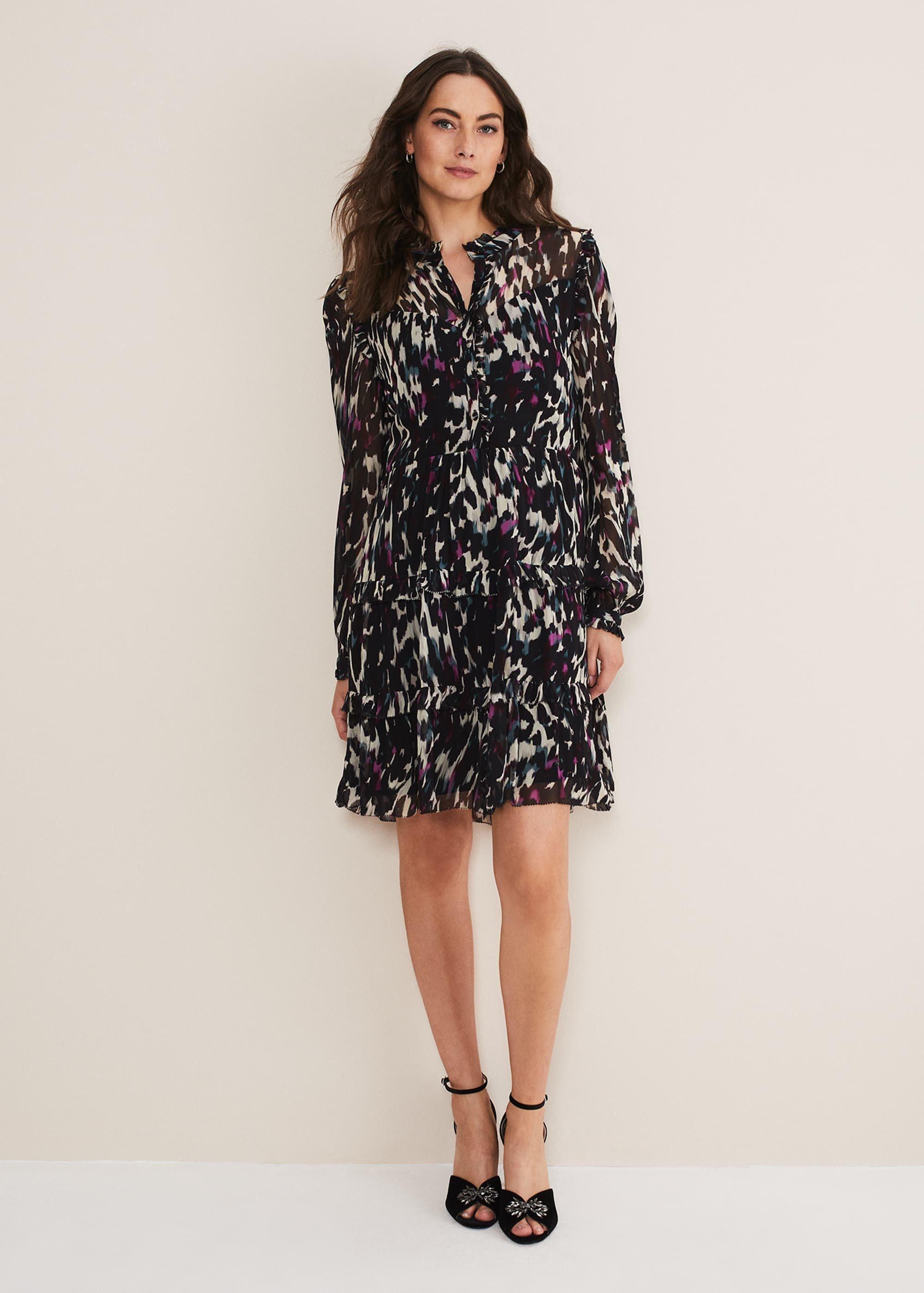 Millicent Print Tiered Dress