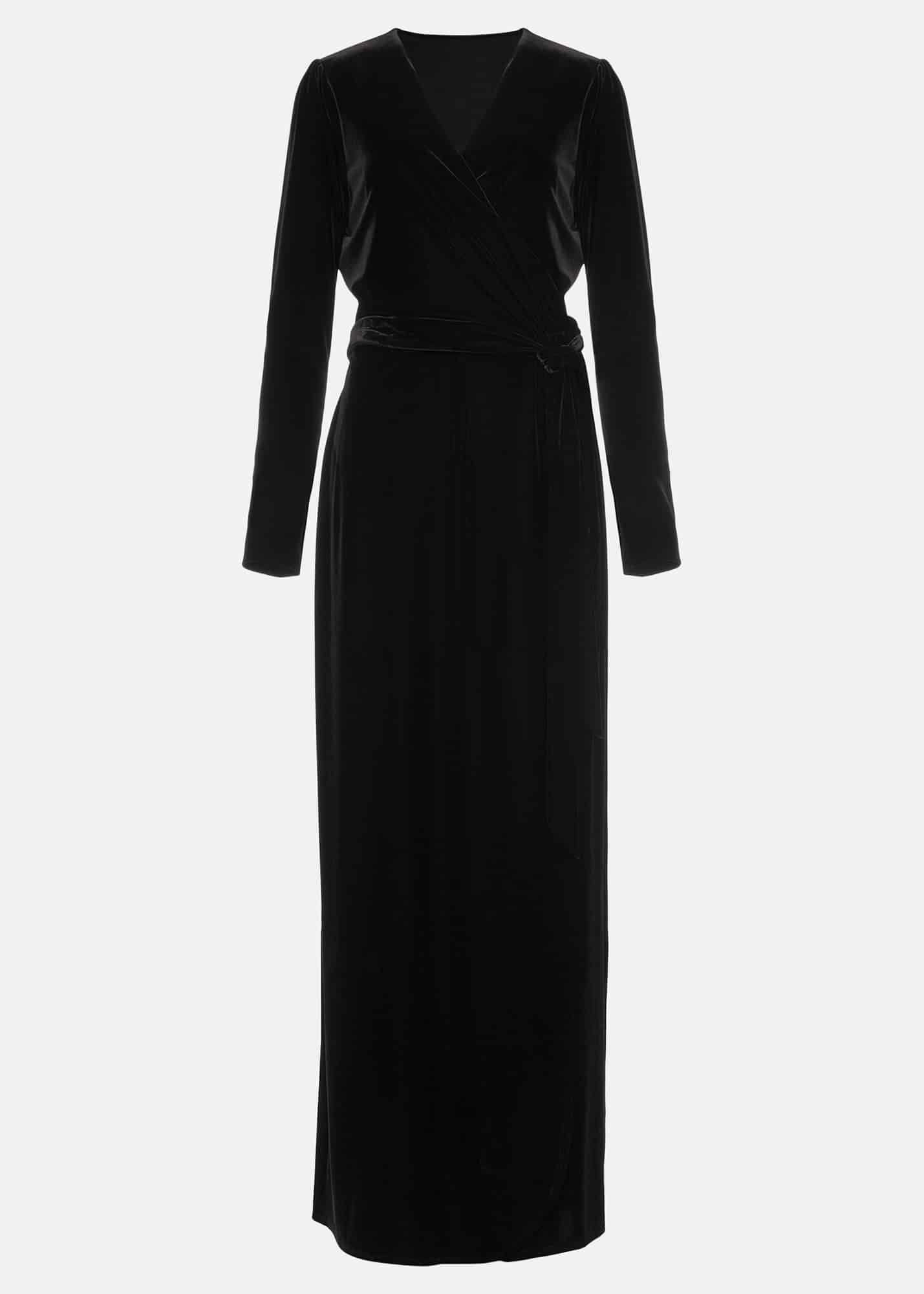 Hattie Velvet Wrap Dress