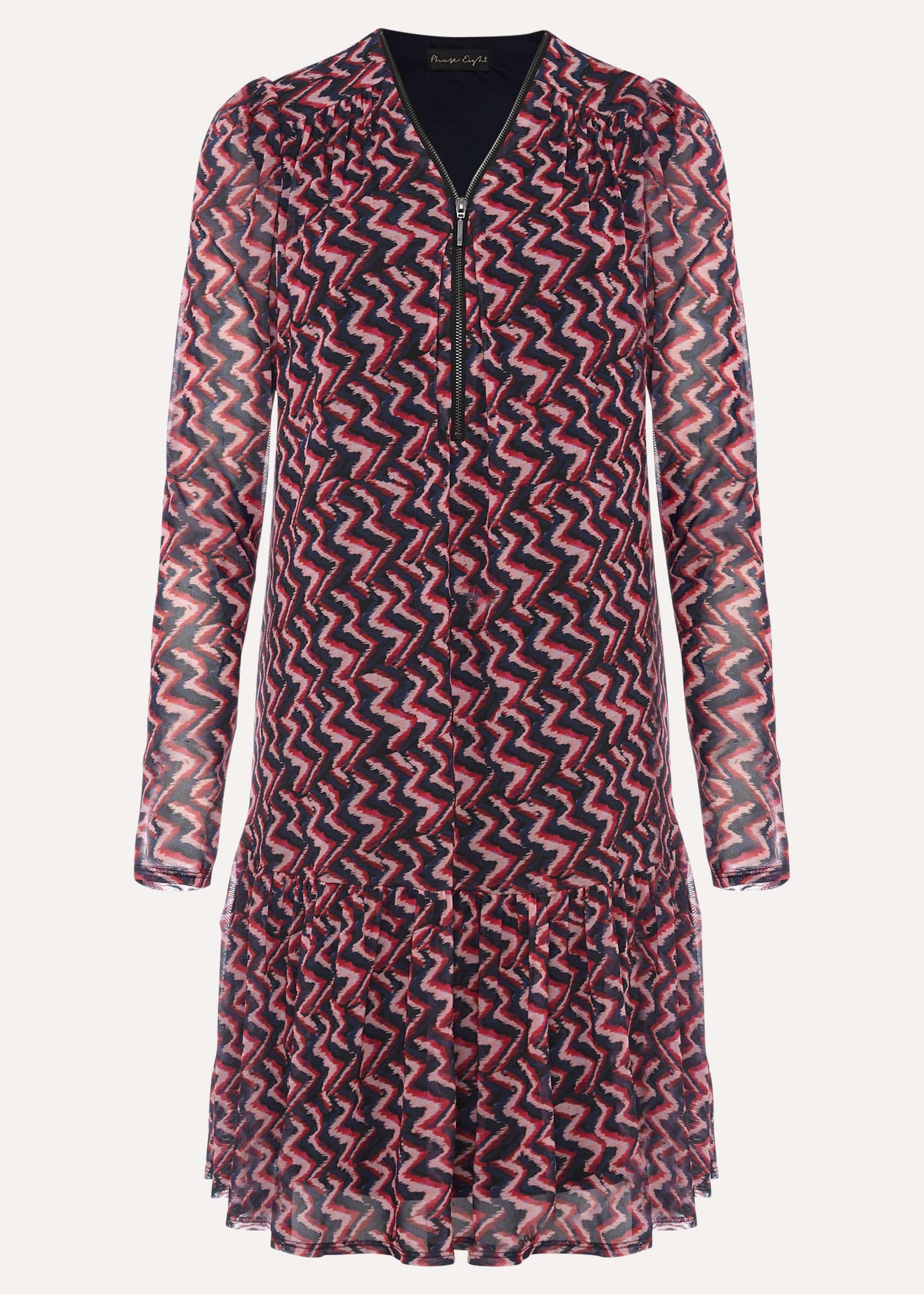 Dorathy Zig Zag Mesh Dress