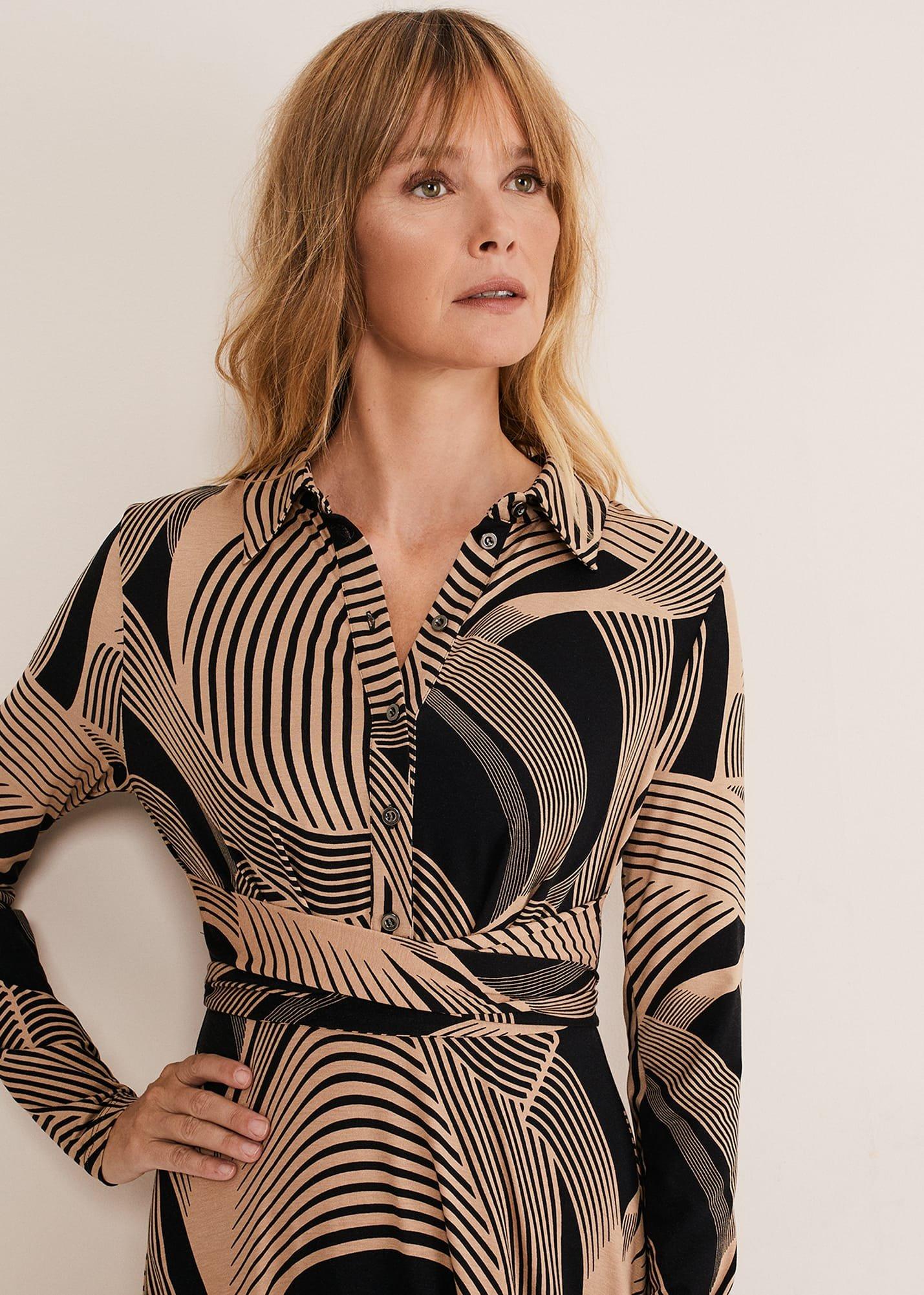 April Tie Shirt Dress
