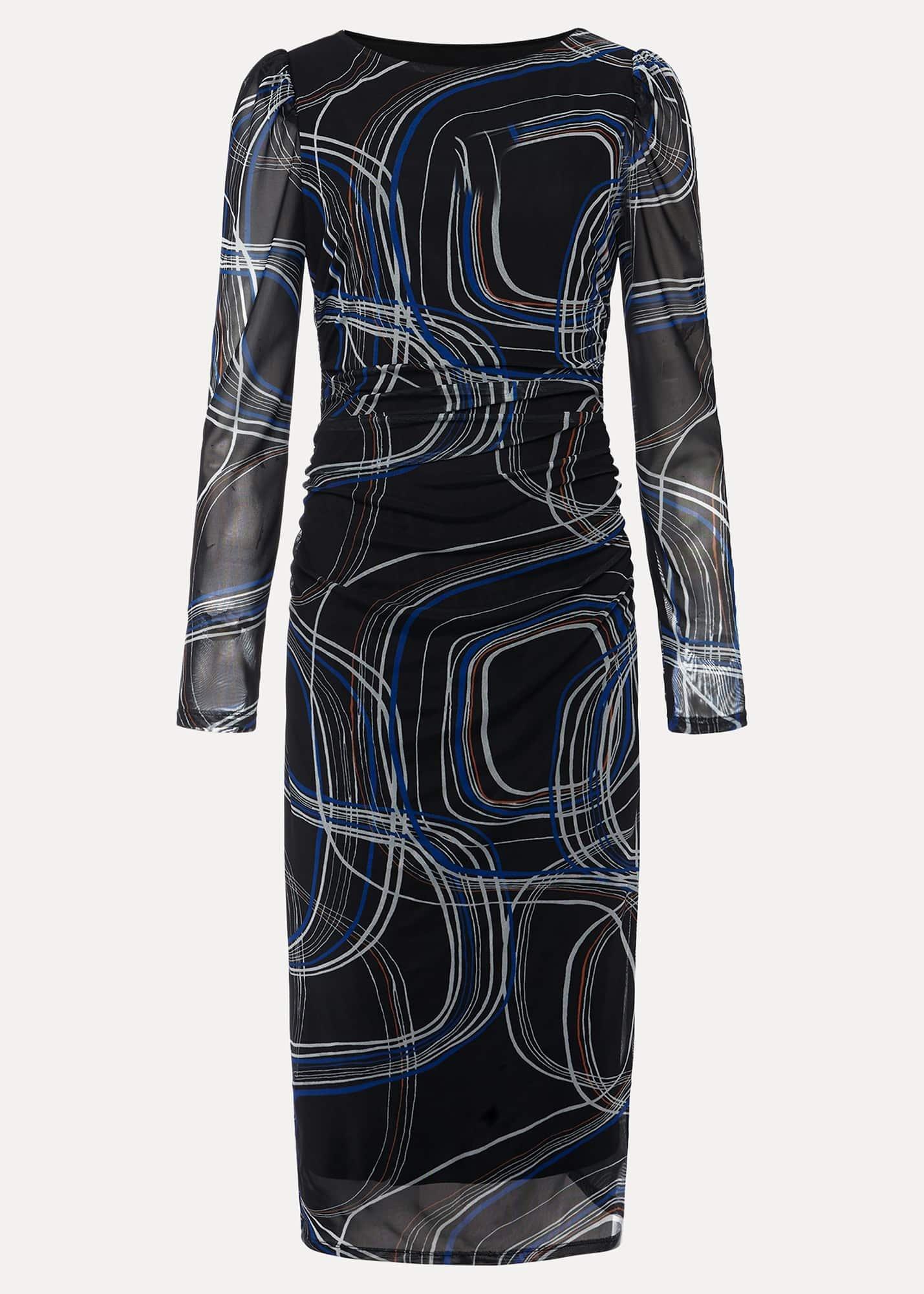 Gizelle Swirl Long Sleeved Dress