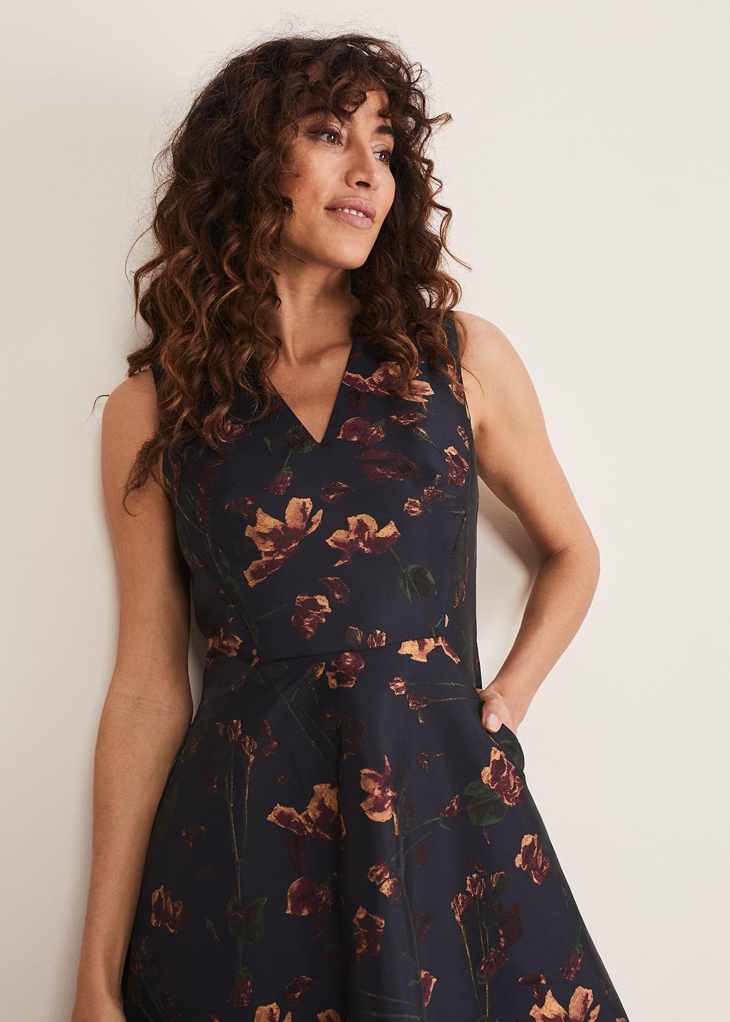 savannah-jacquard-print-dress