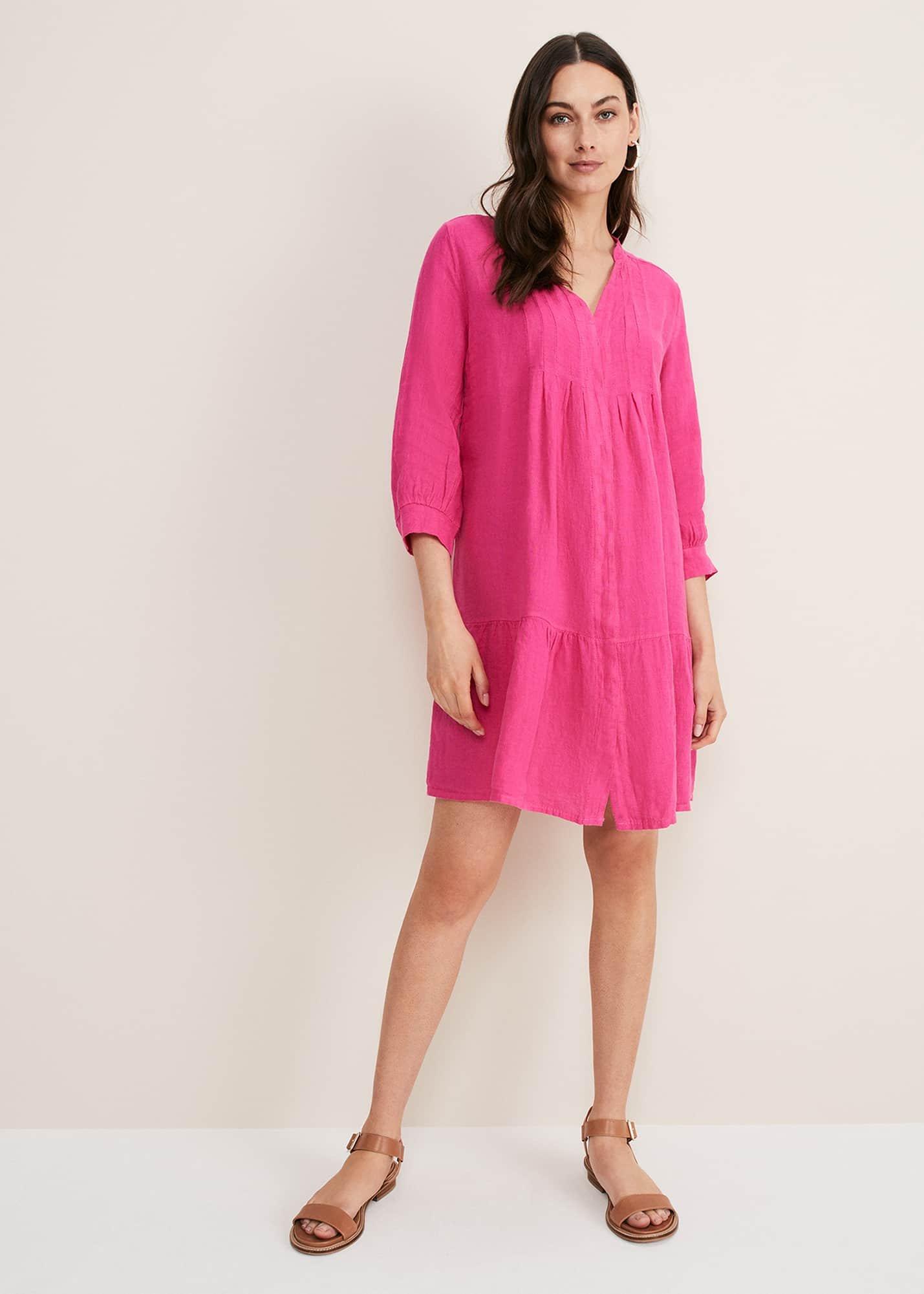 Penele Linen Swing Dress