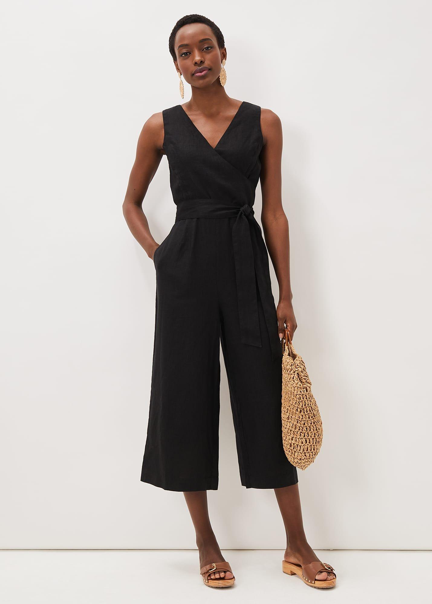 Alenna Linen Wrap Jumpsuit