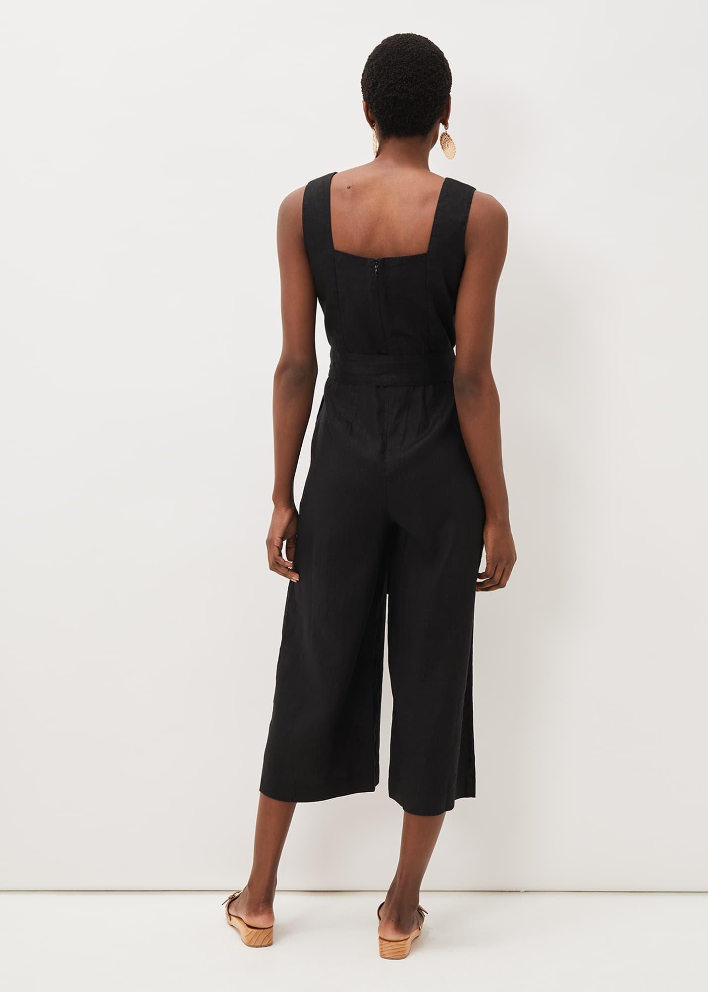 Alenna Linen Wrap Jumpsuit