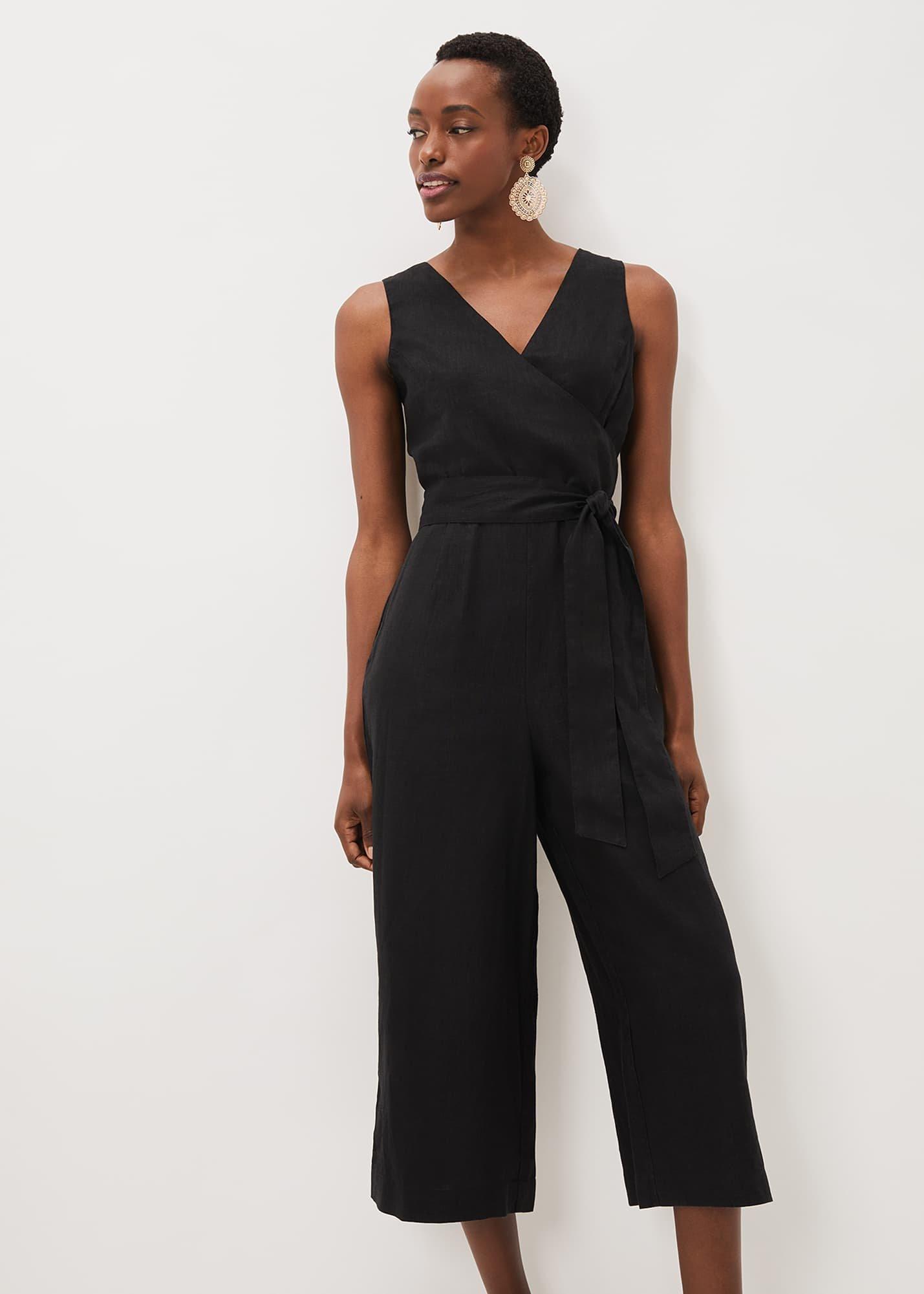 Alenna Linen Wrap Jumpsuit