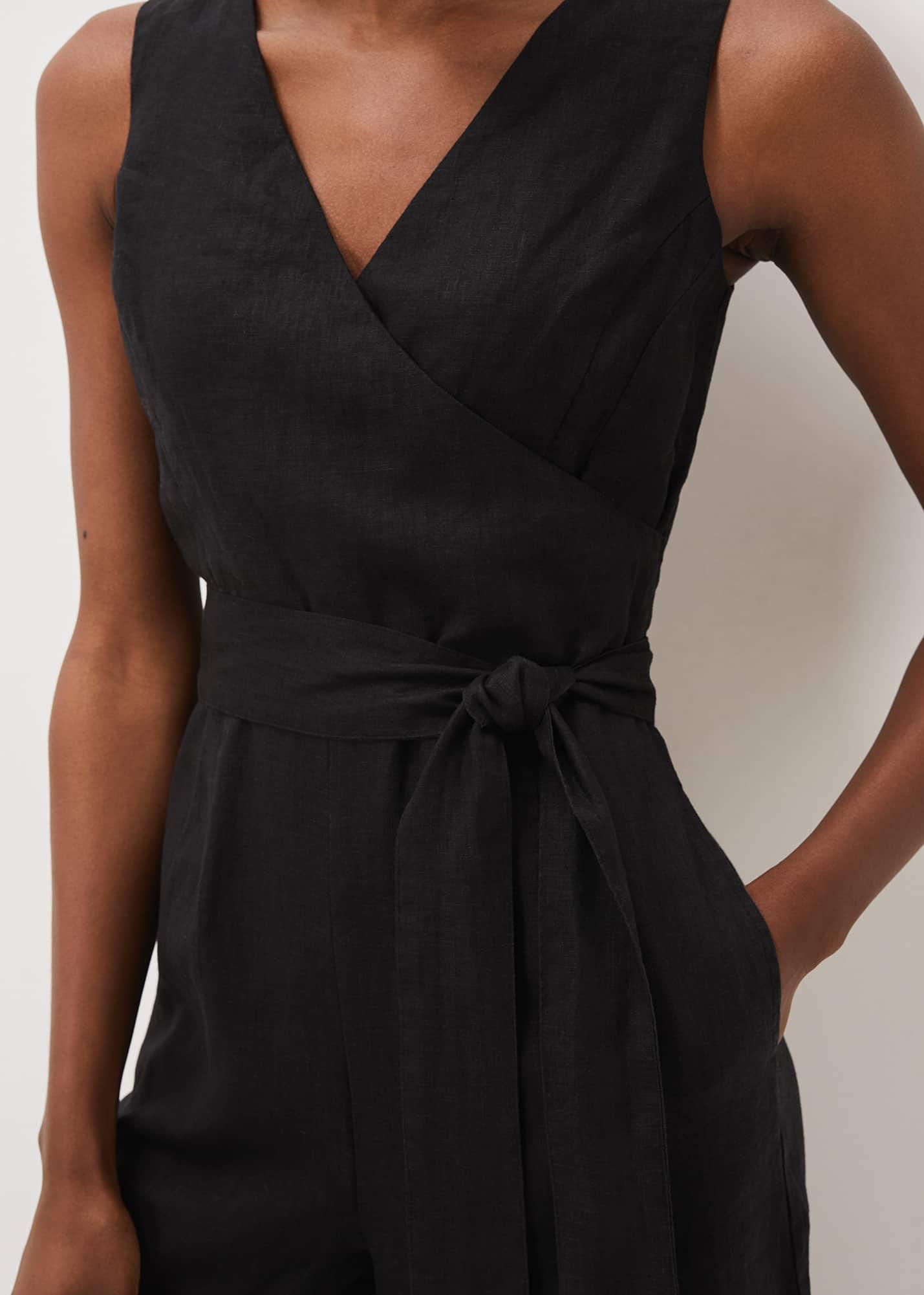 Alenna Linen Wrap Jumpsuit