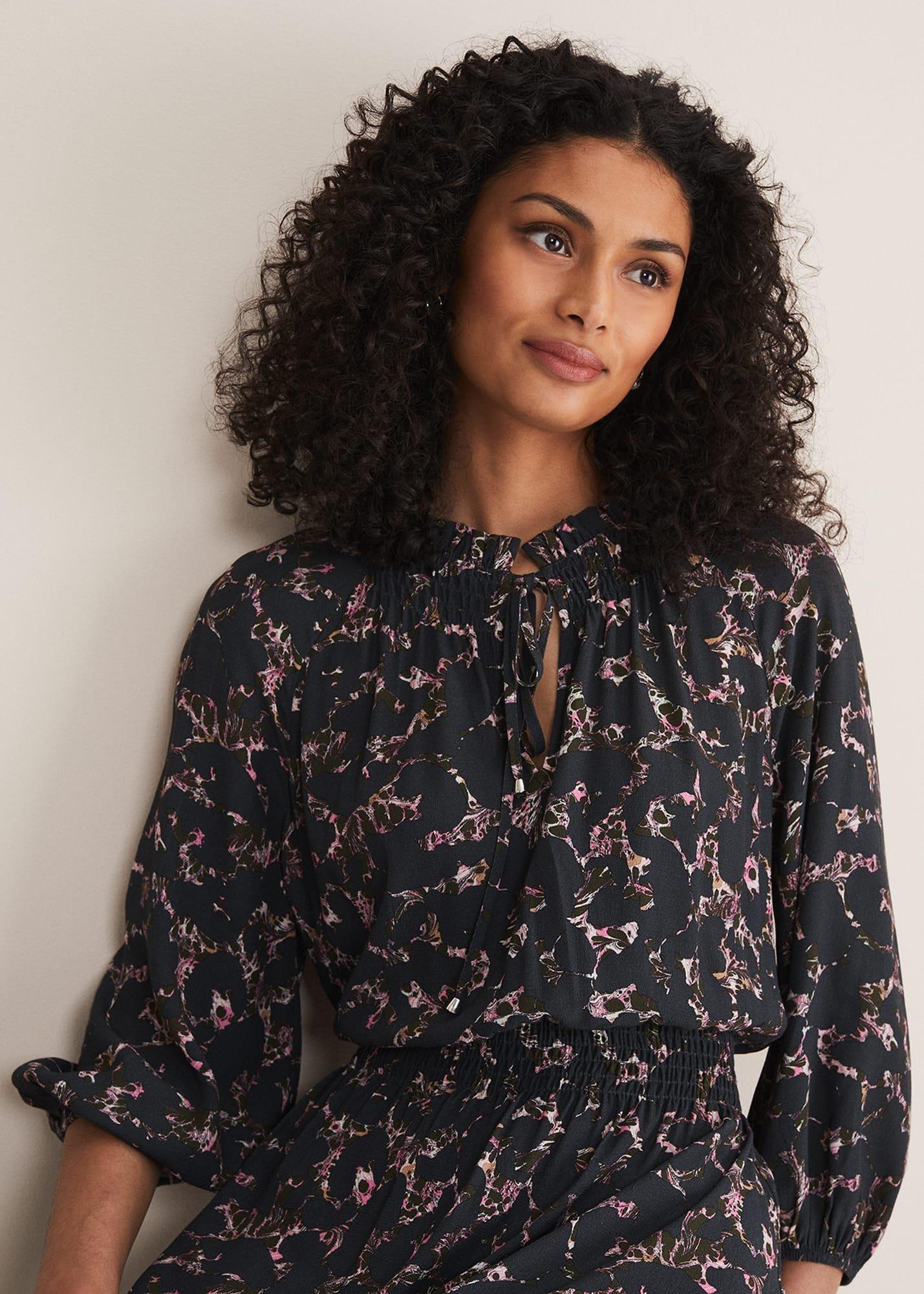 Phillipa Marble Print Midaxi Dress
