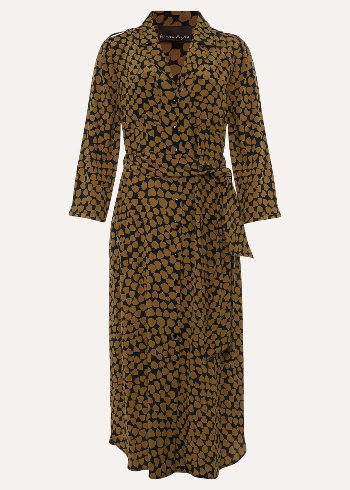 Kesia Heart Print Shirt Dress