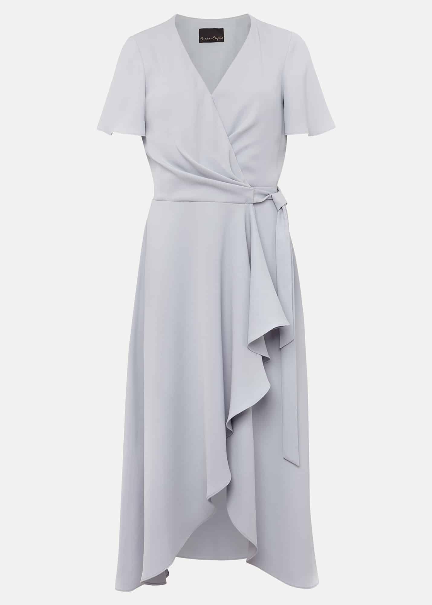 Julissa Ruffle Wrap Midi Dress
