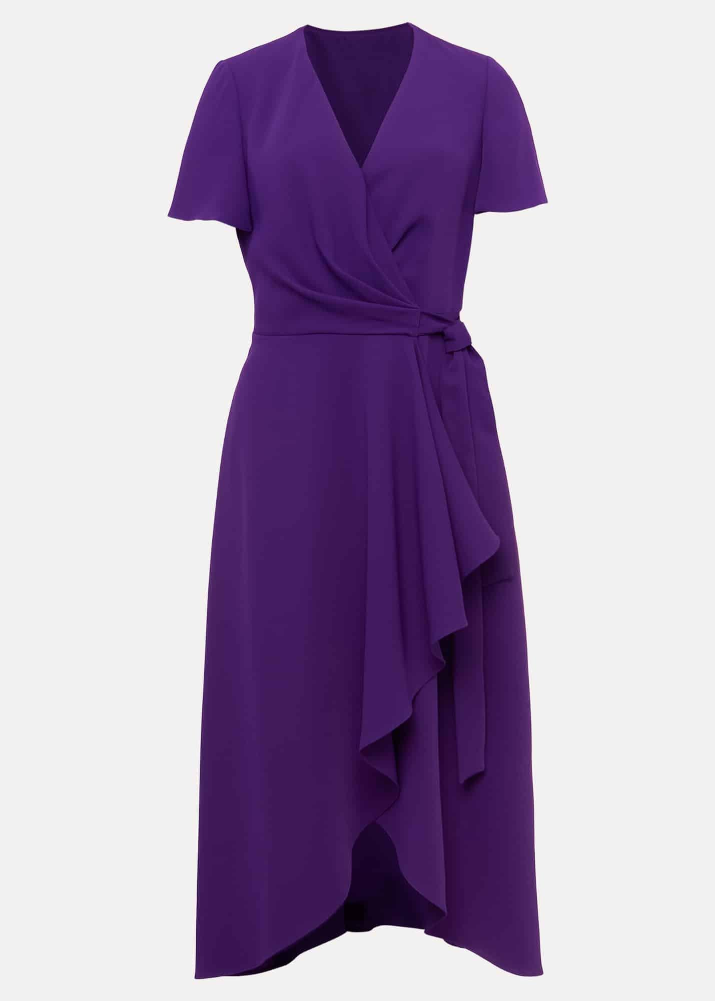 Julissa Ruffle Wrap Midi Dress